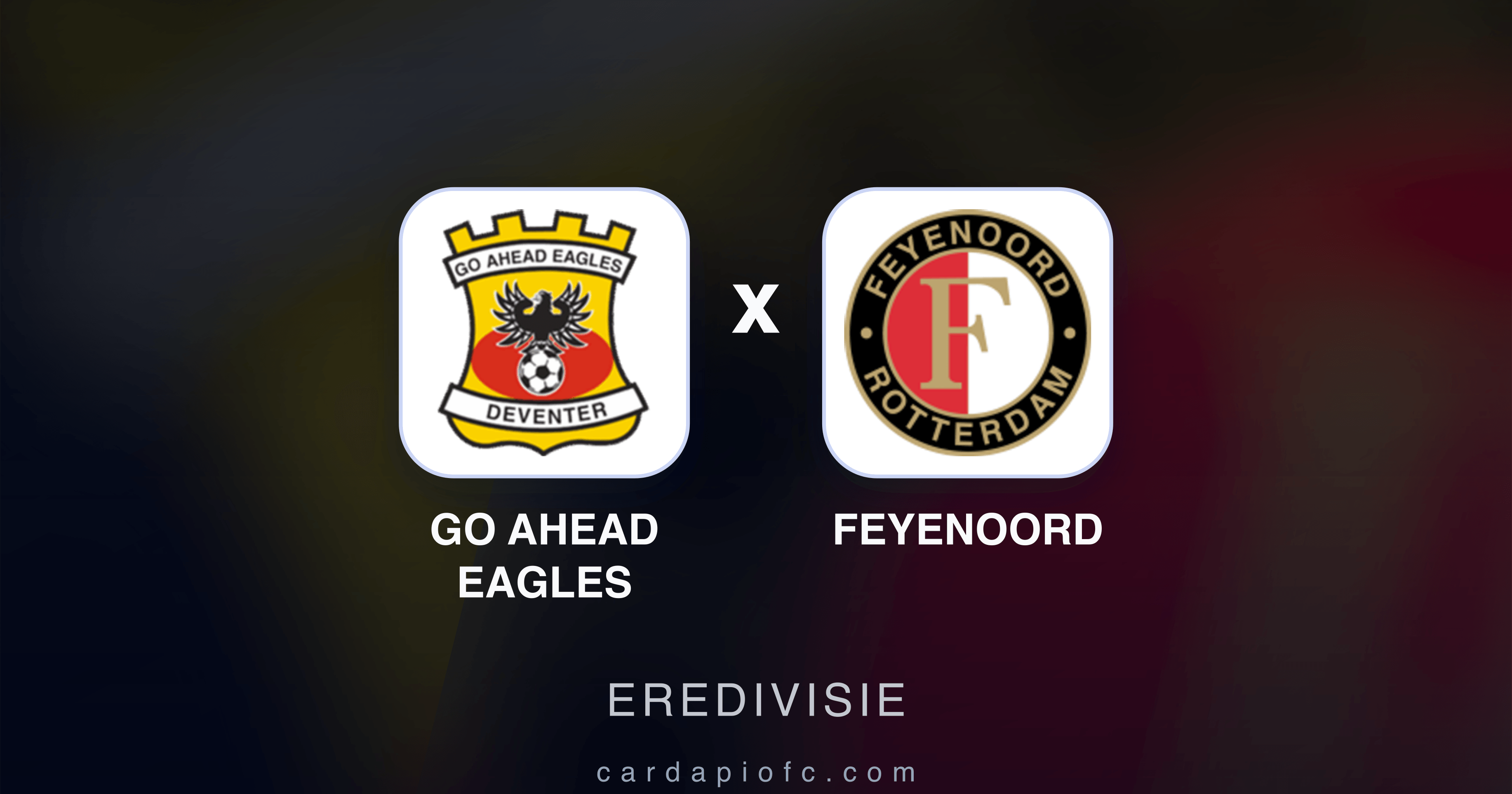 Go Ahead Eagles x Feyenoord - Eredivisie prévia da transmissão