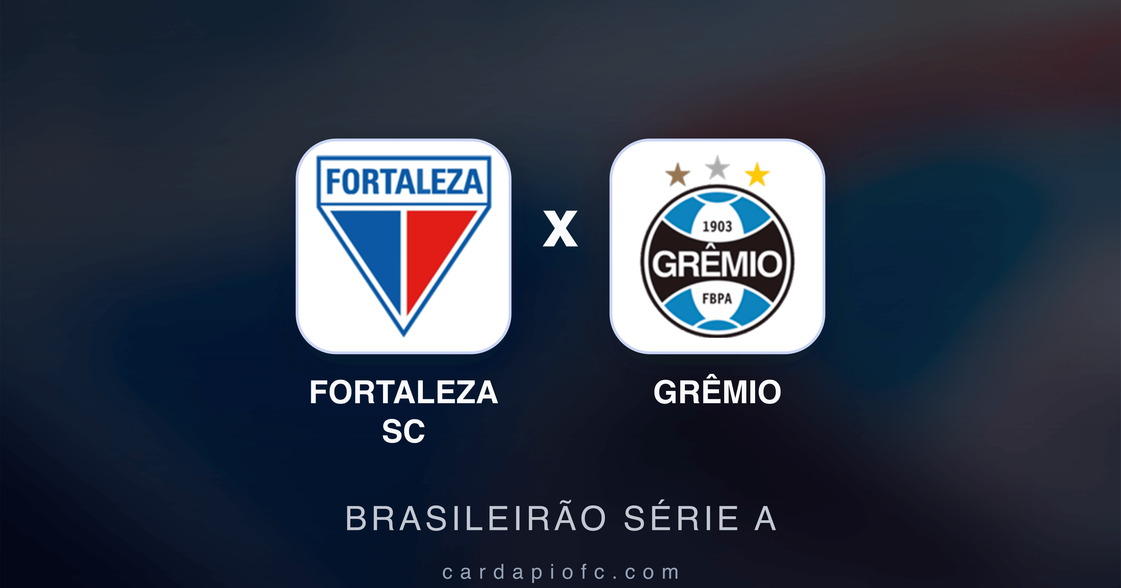 Fortaleza SC x Grêmio - Brasileirão Série A prévia da transmissão