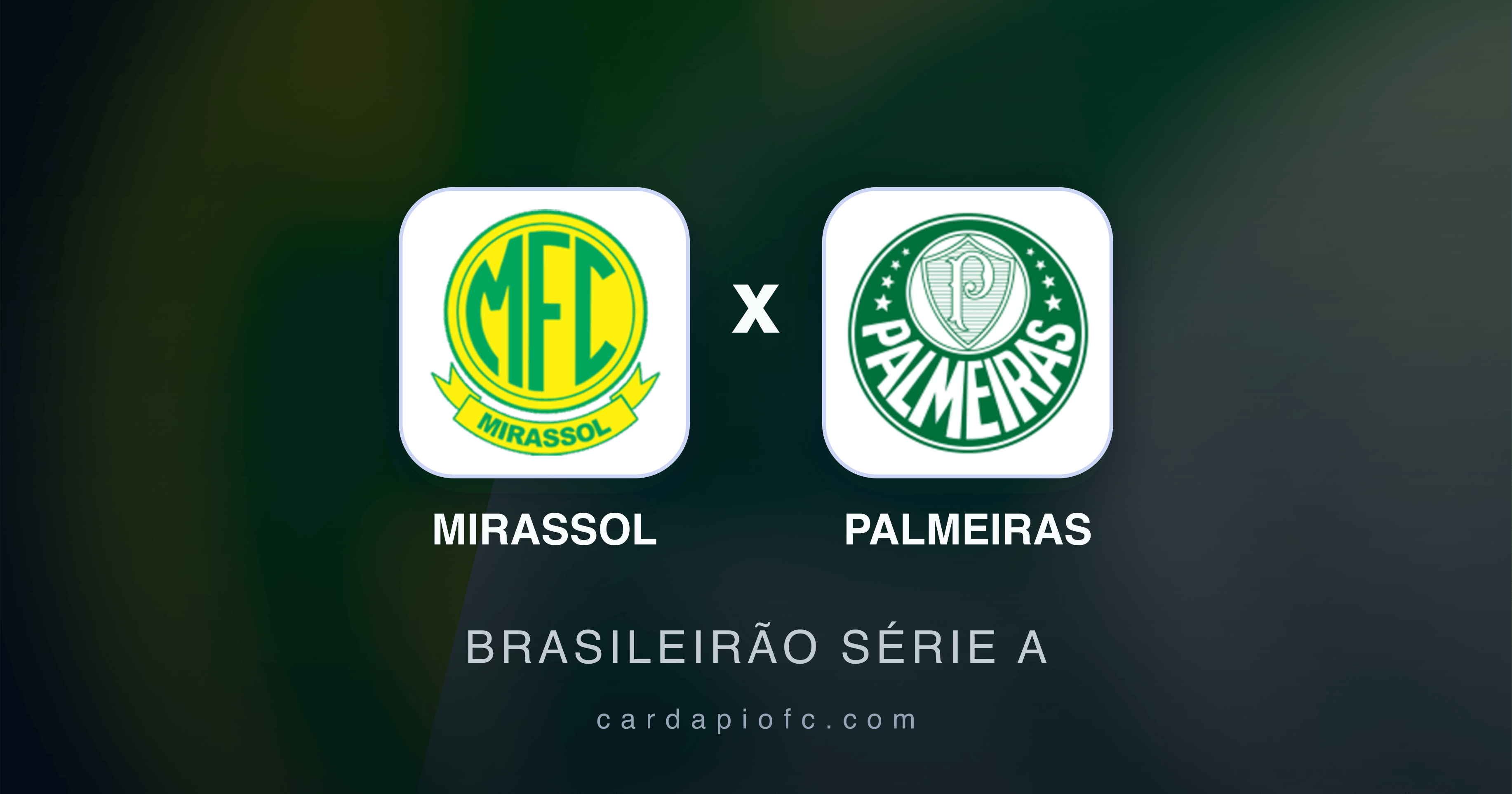 Mirassol x Palmeiras - Brasileirão Série A prévia da transmissão