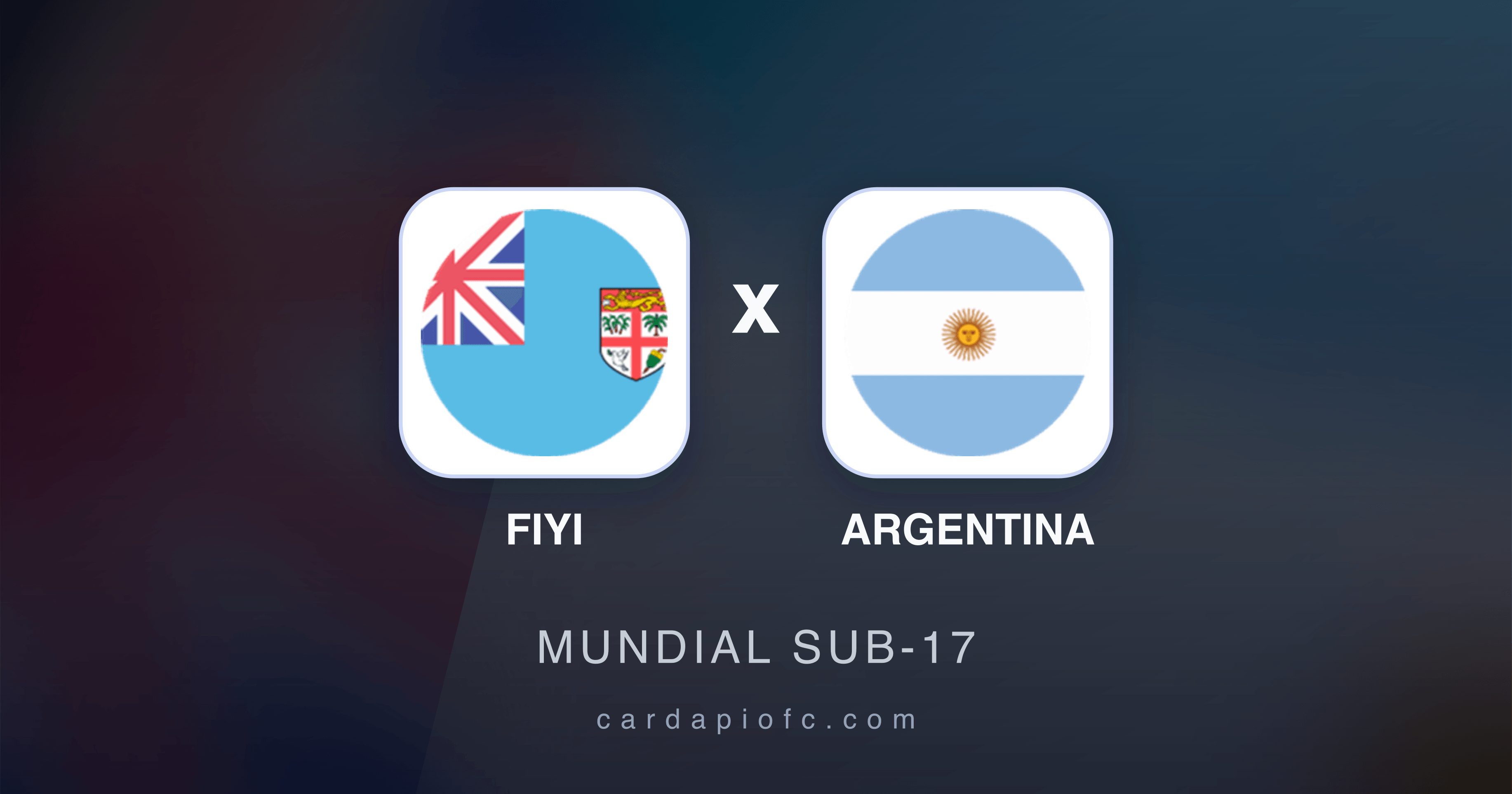 Fiyi x Argentina - Mundial Sub-17 prévia da transmissão