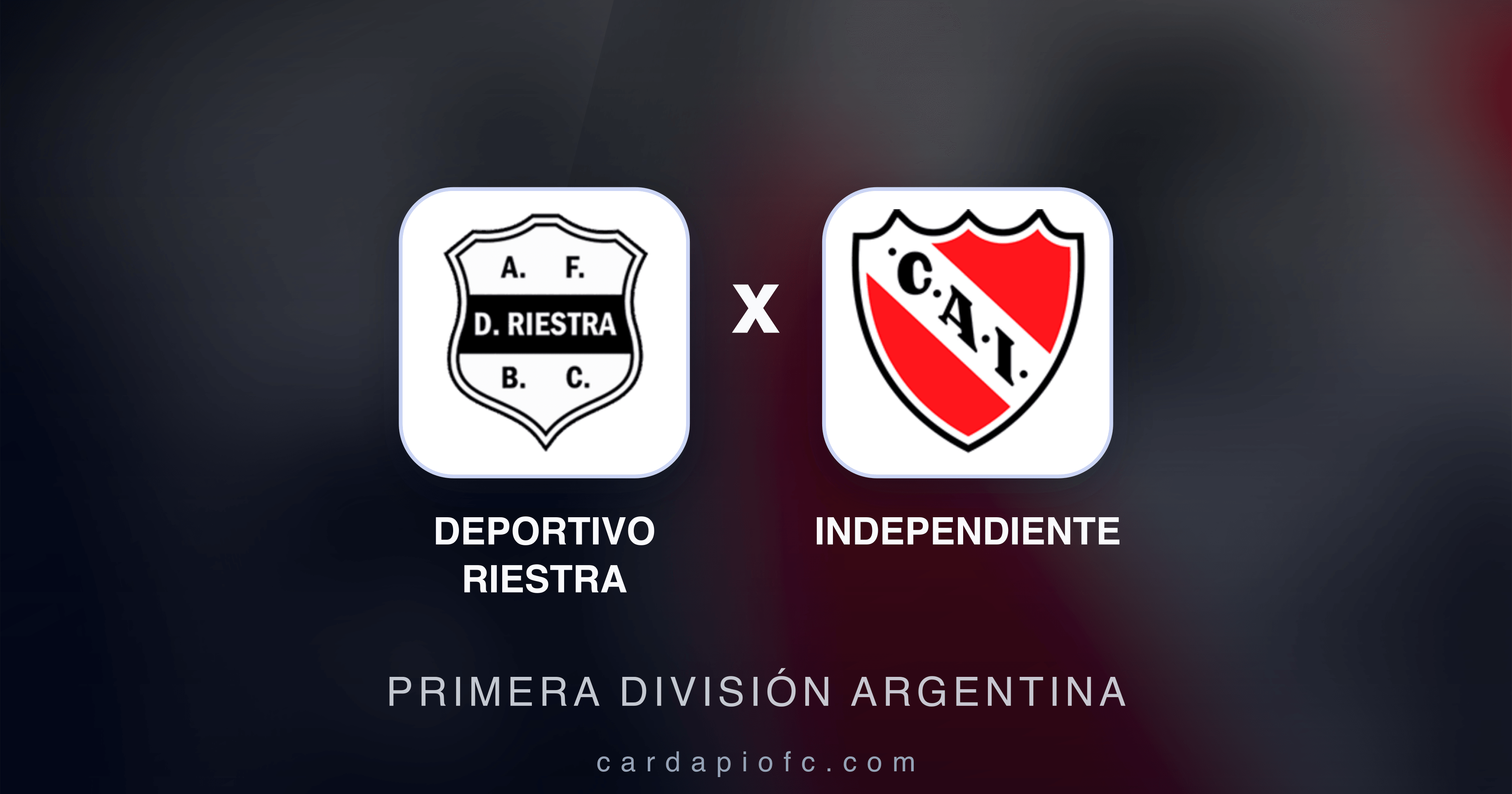Deportivo Riestra x Independiente - Primera División Argentina prévia da transmissão