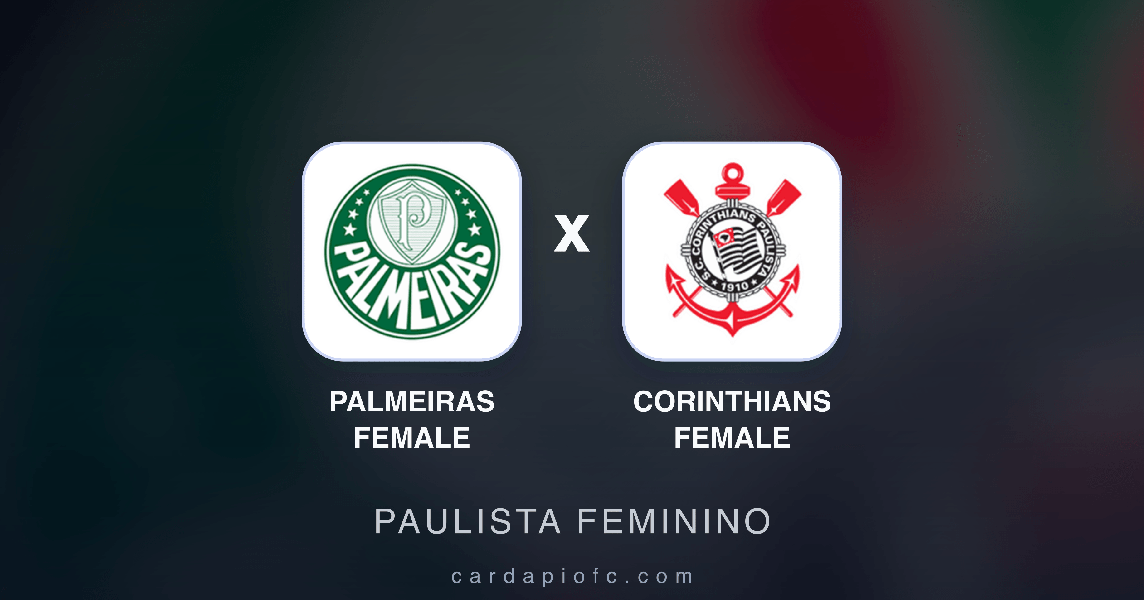 Palmeiras Female x Corinthians Female - Paulista Feminino prévia da transmissão