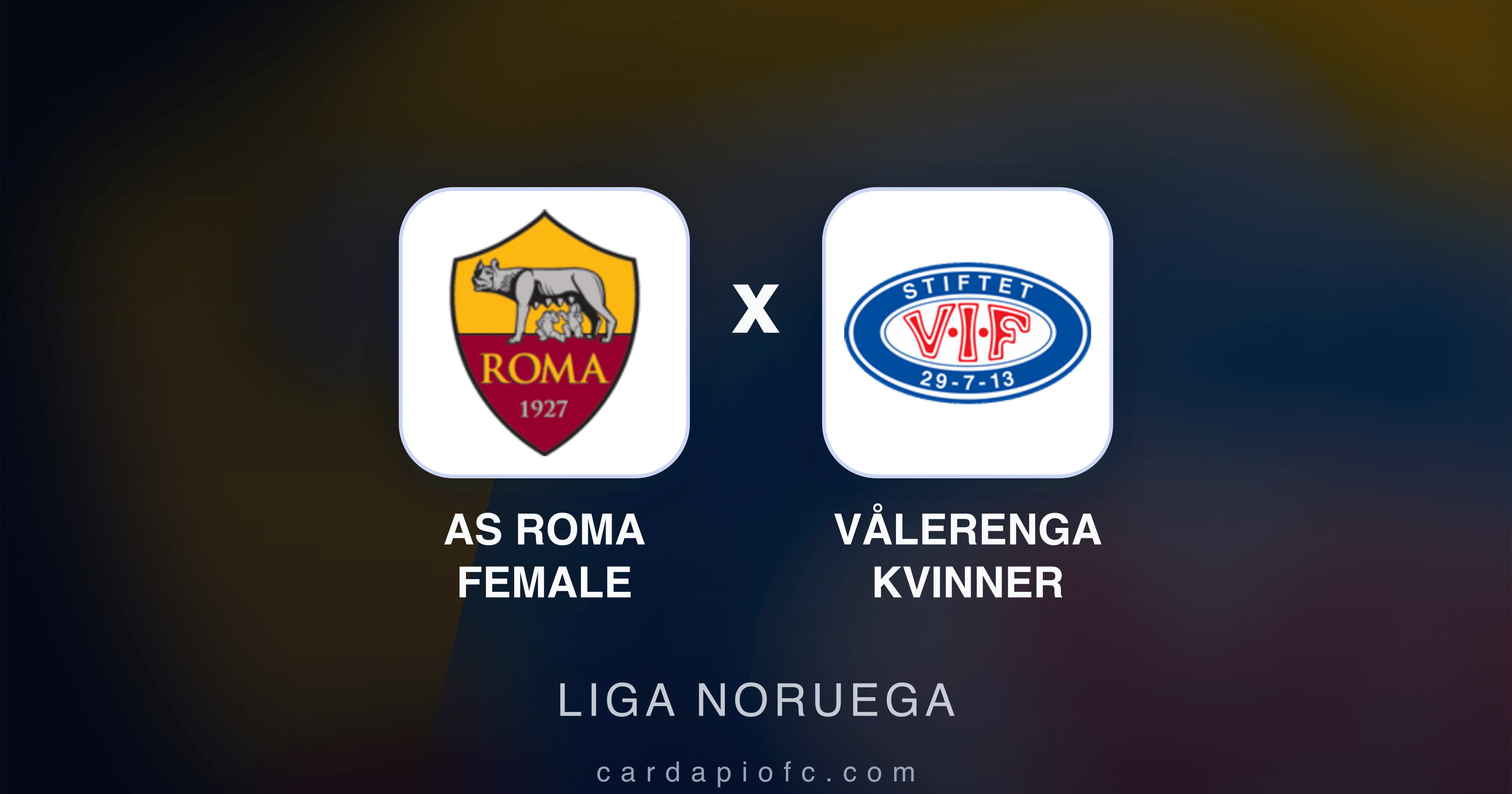 AS Roma Female x Vålerenga Kvinner - Liga Noruega prévia da transmissão