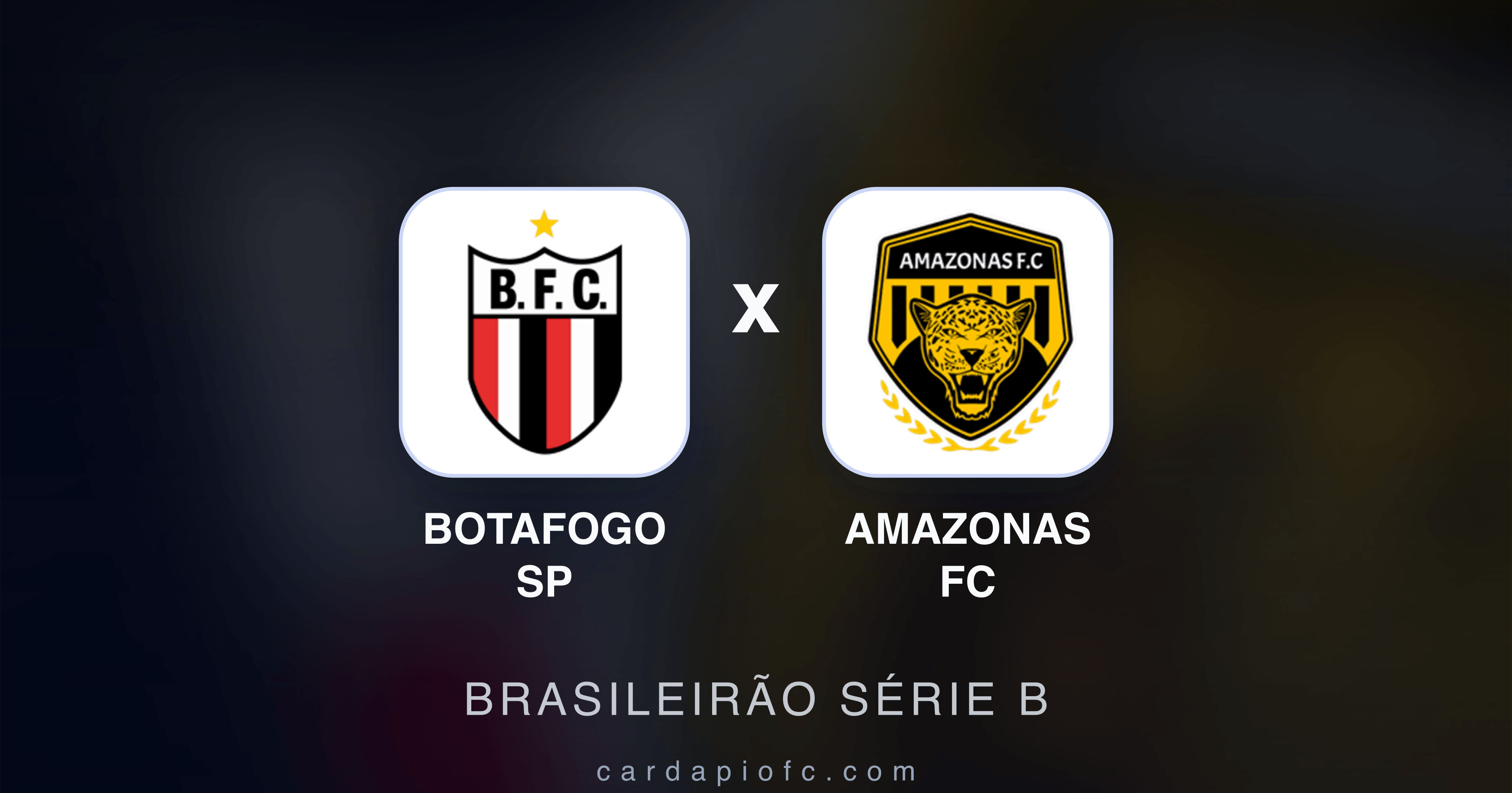 Botafogo SP x Amazonas FC - Brasileirão Série B prévia da transmissão