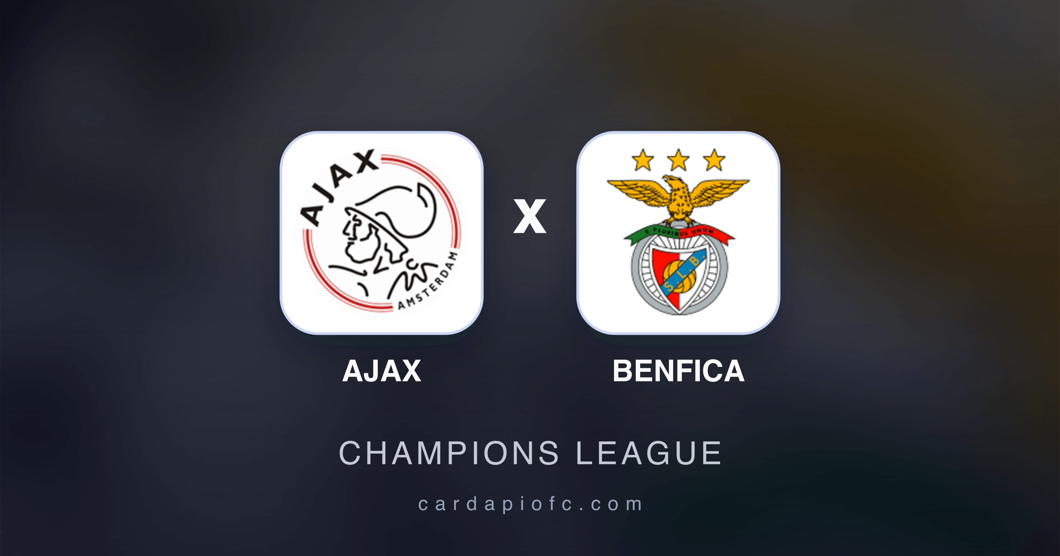 Ajax x Benfica - Champions League broadcast preview