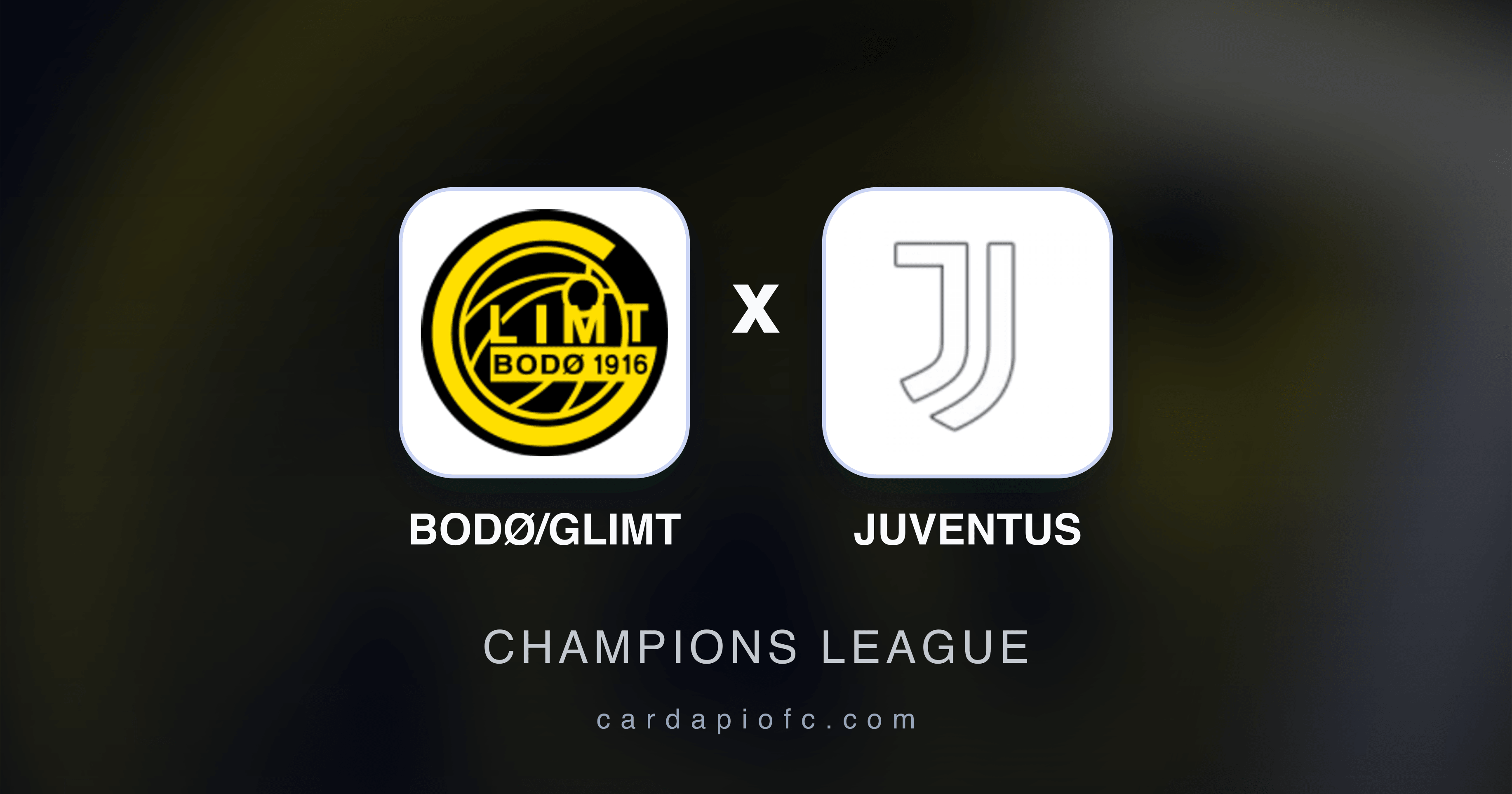 Bodø/Glimt x Juventus - Champions League broadcast preview