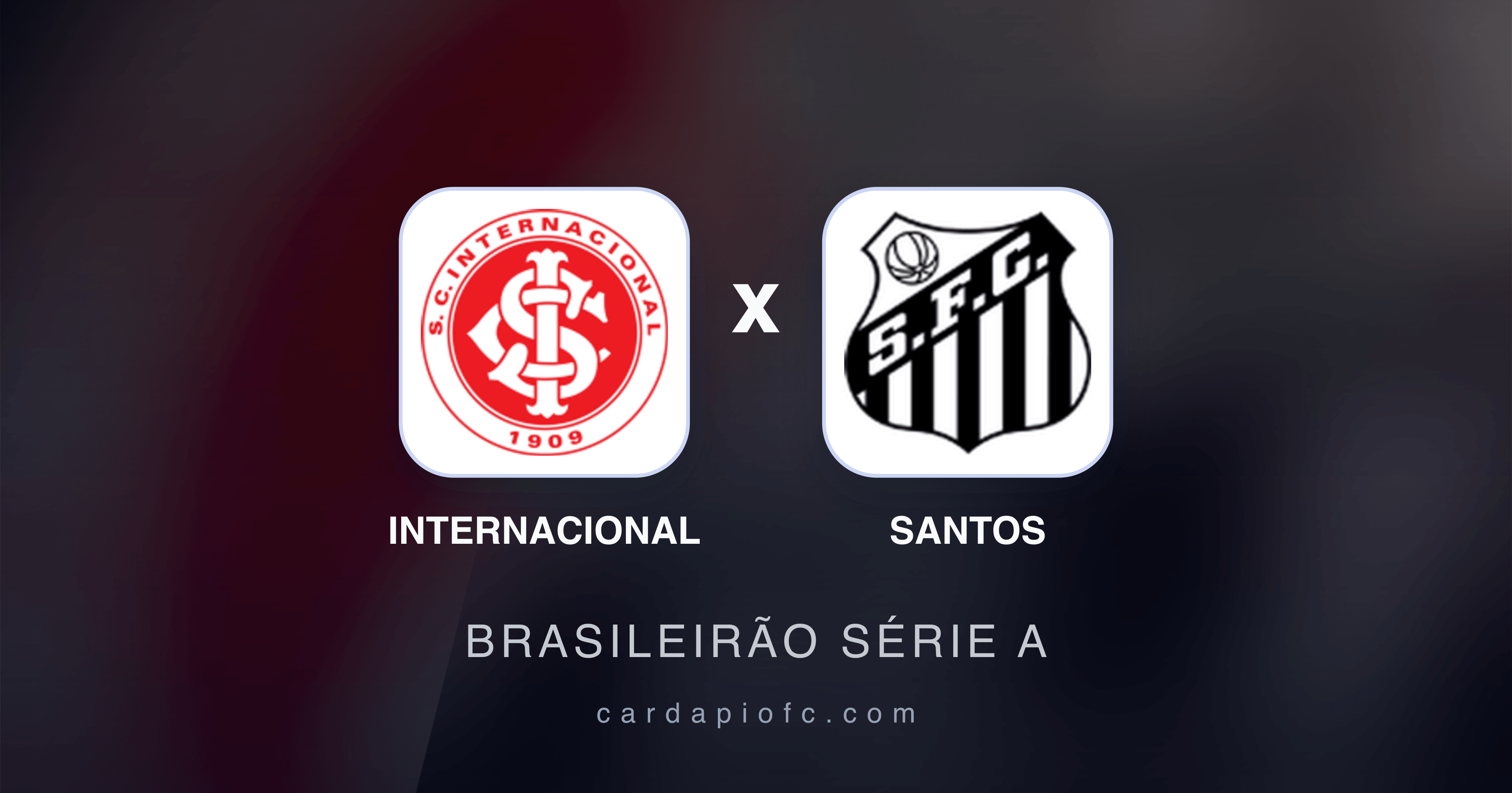 Internacional x Santos - Brasileirão Série A broadcast preview
