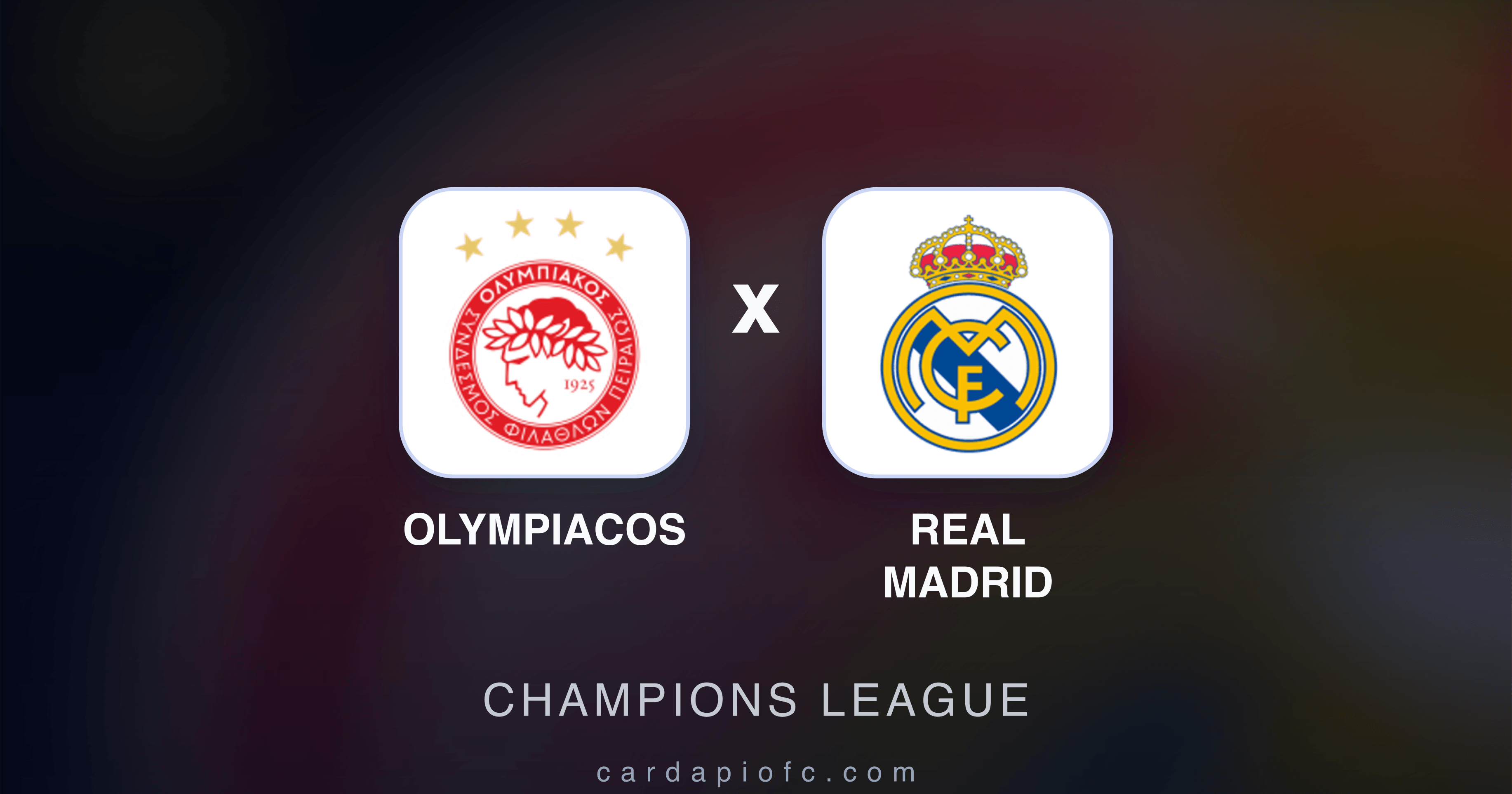 Olympiacos x Real Madrid - Champions League broadcast preview