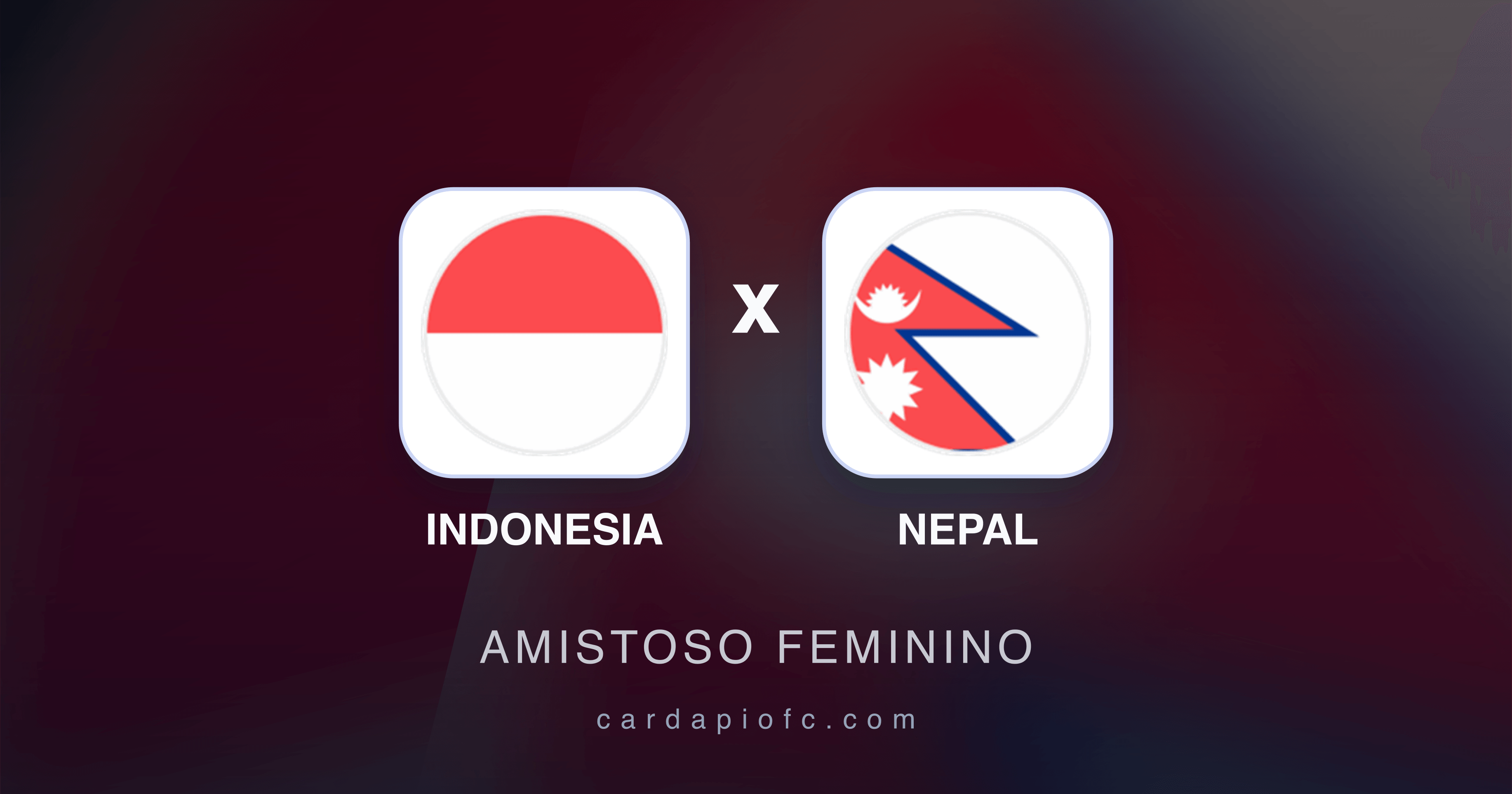 Indonesia x Nepal - Amistoso Feminino broadcast preview