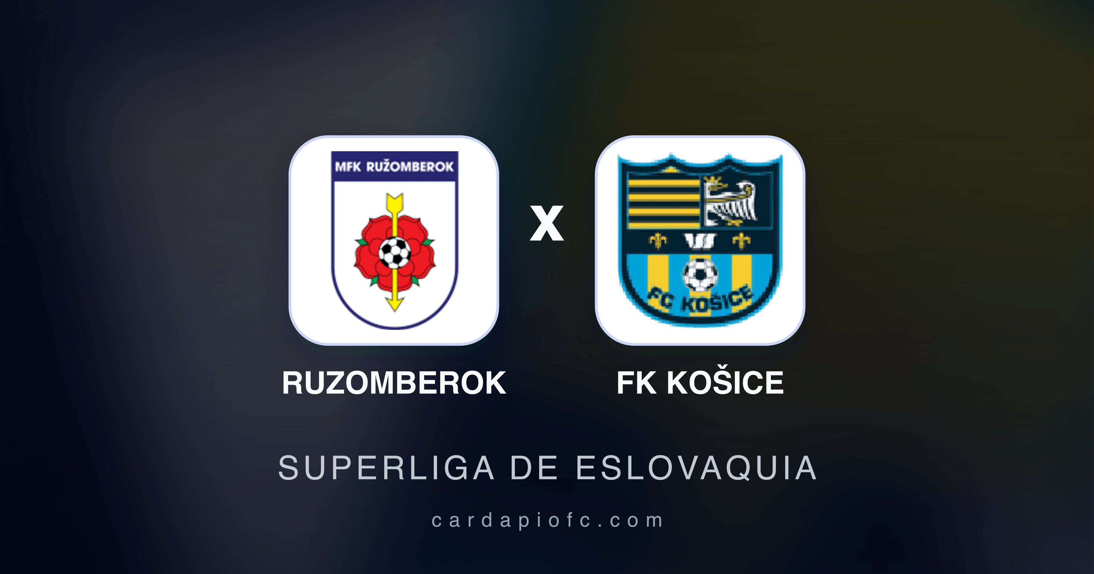 Ruzomberok x FK Košice - Superliga de Eslovaquia broadcast preview