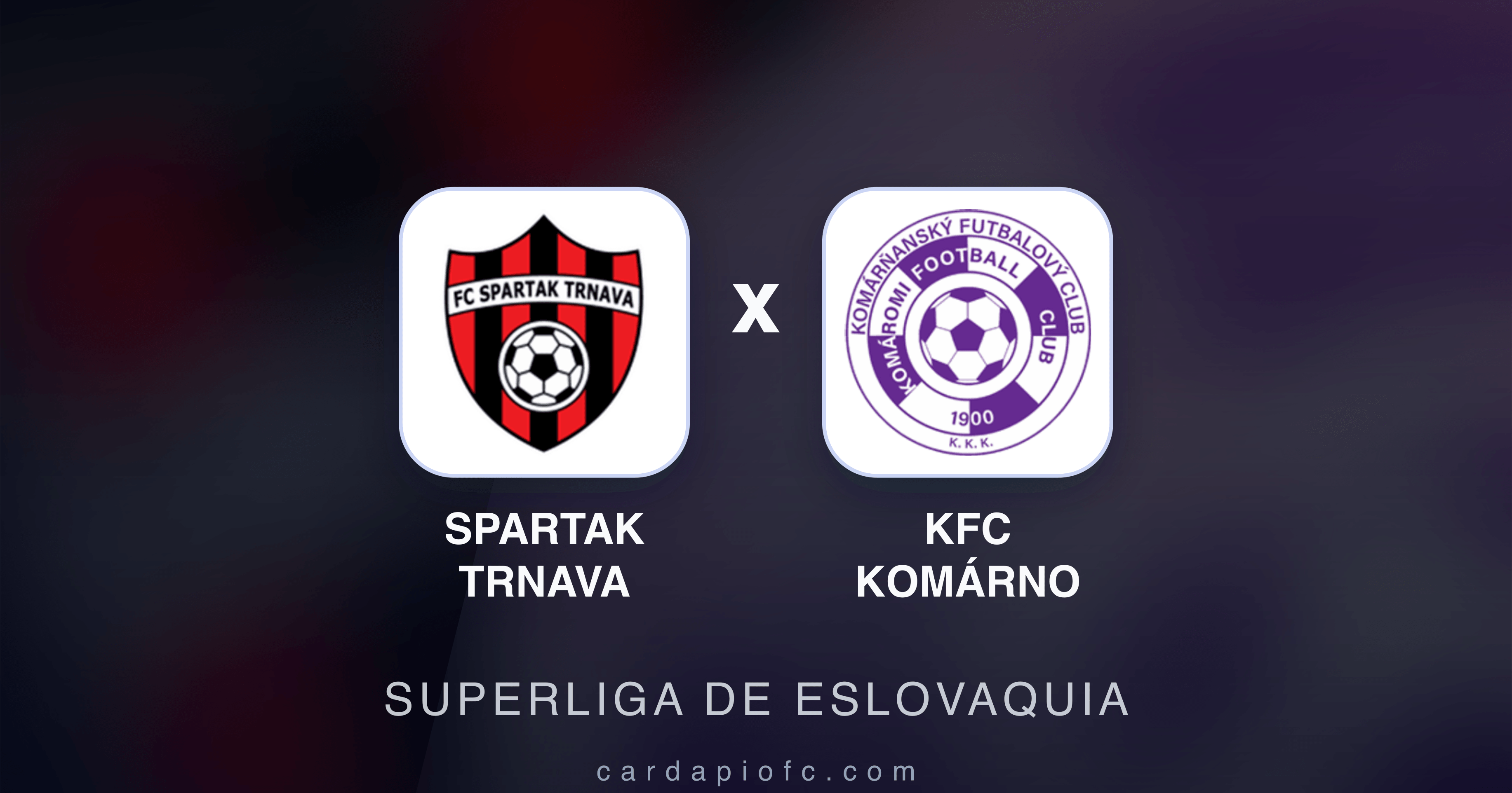 Spartak Trnava x KFC Komárno - Superliga de Eslovaquia broadcast preview