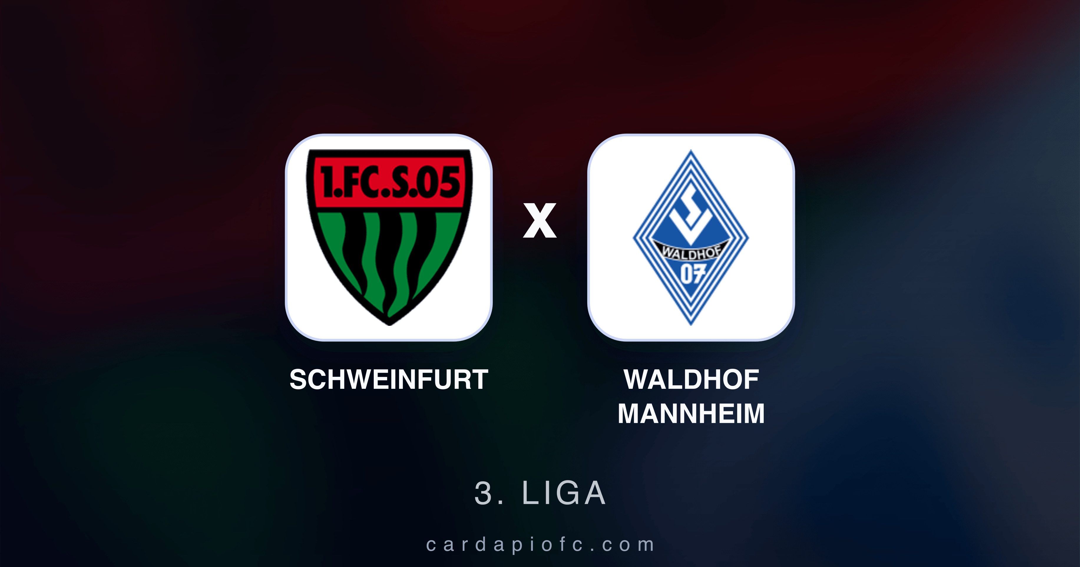 Schweinfurt x Waldhof Mannheim - 3. Liga broadcast preview