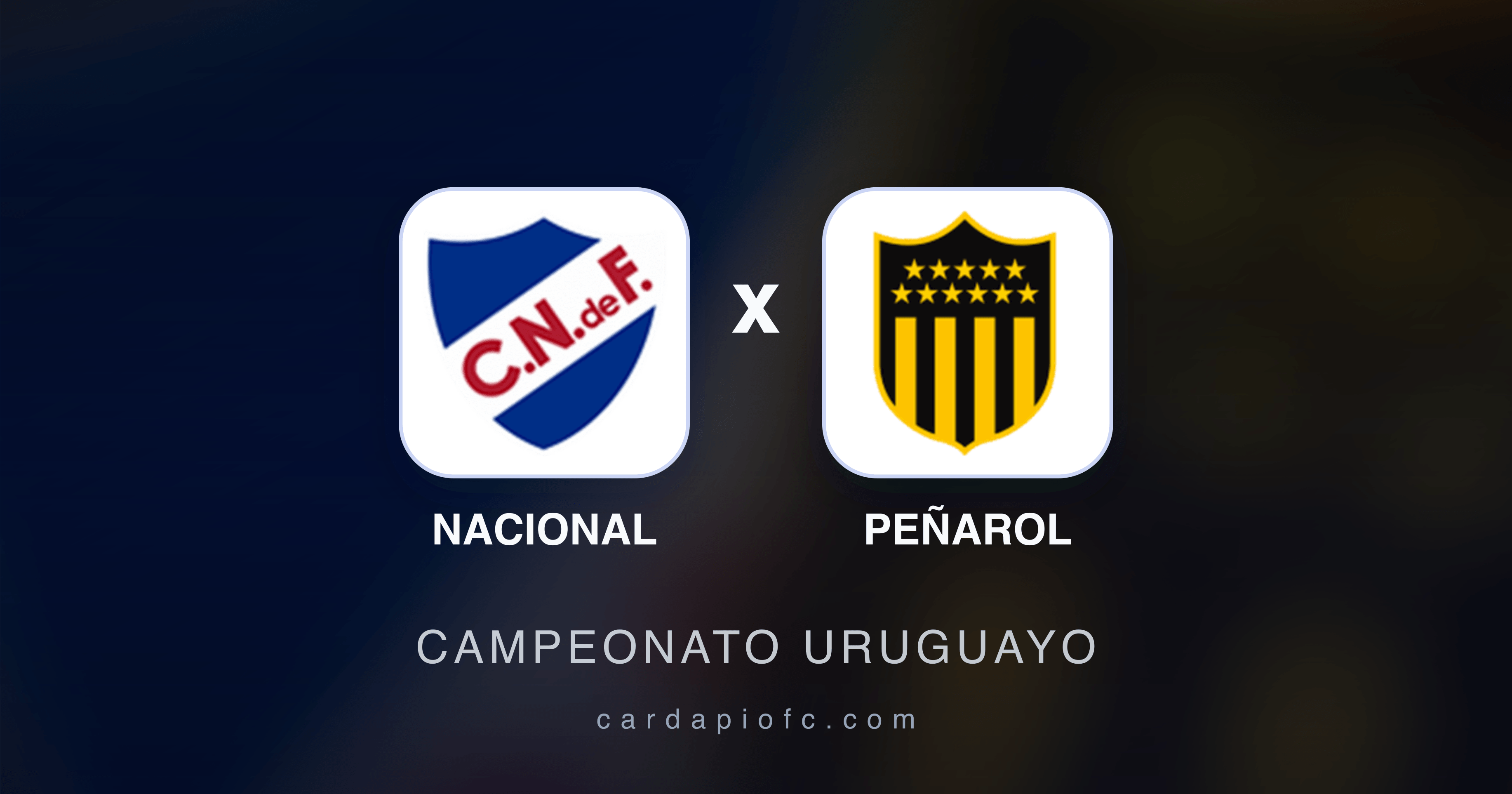 Nacional x Peñarol - Campeonato Uruguayo broadcast preview