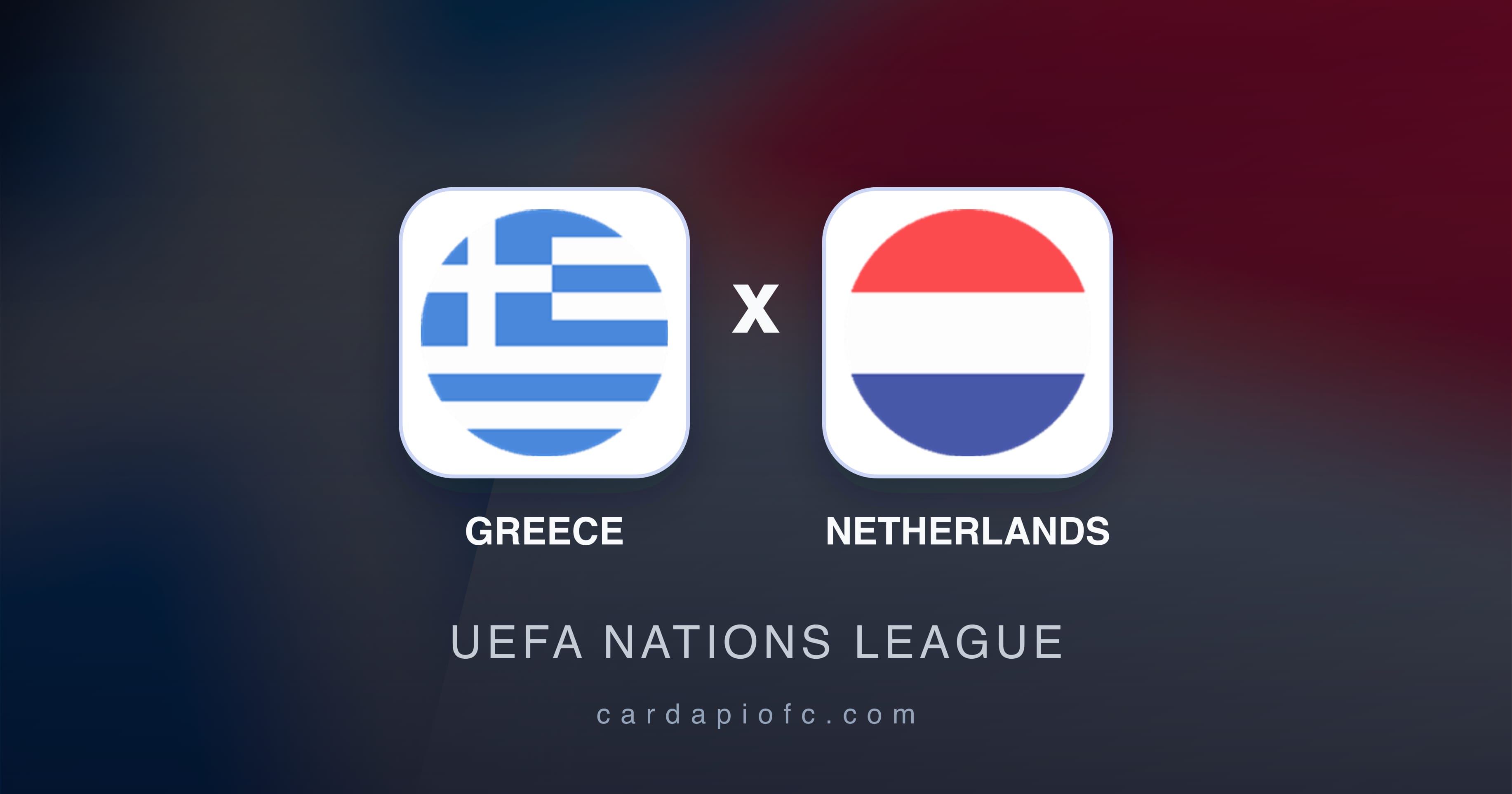 Prévia da transmissão de Greece x Netherlands (UEFA Nations League)