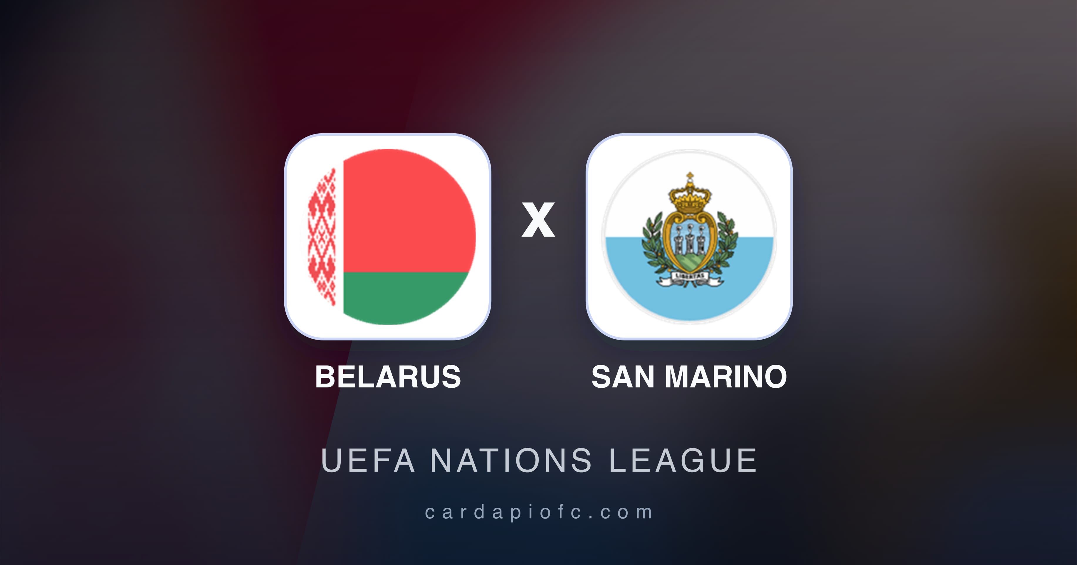 Prévia da transmissão de Belarus x San Marino (UEFA Nations League)