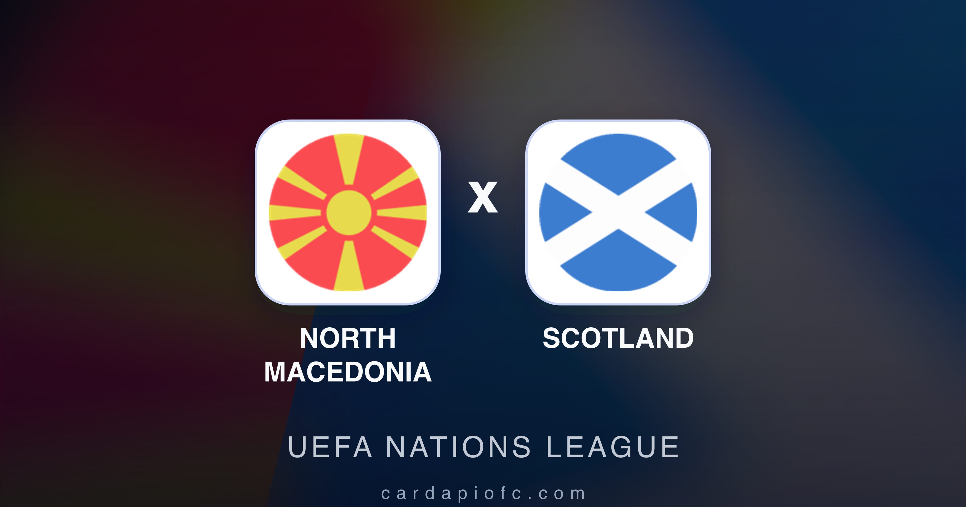 Prévia da transmissão de North Macedonia x Scotland (UEFA Nations League)