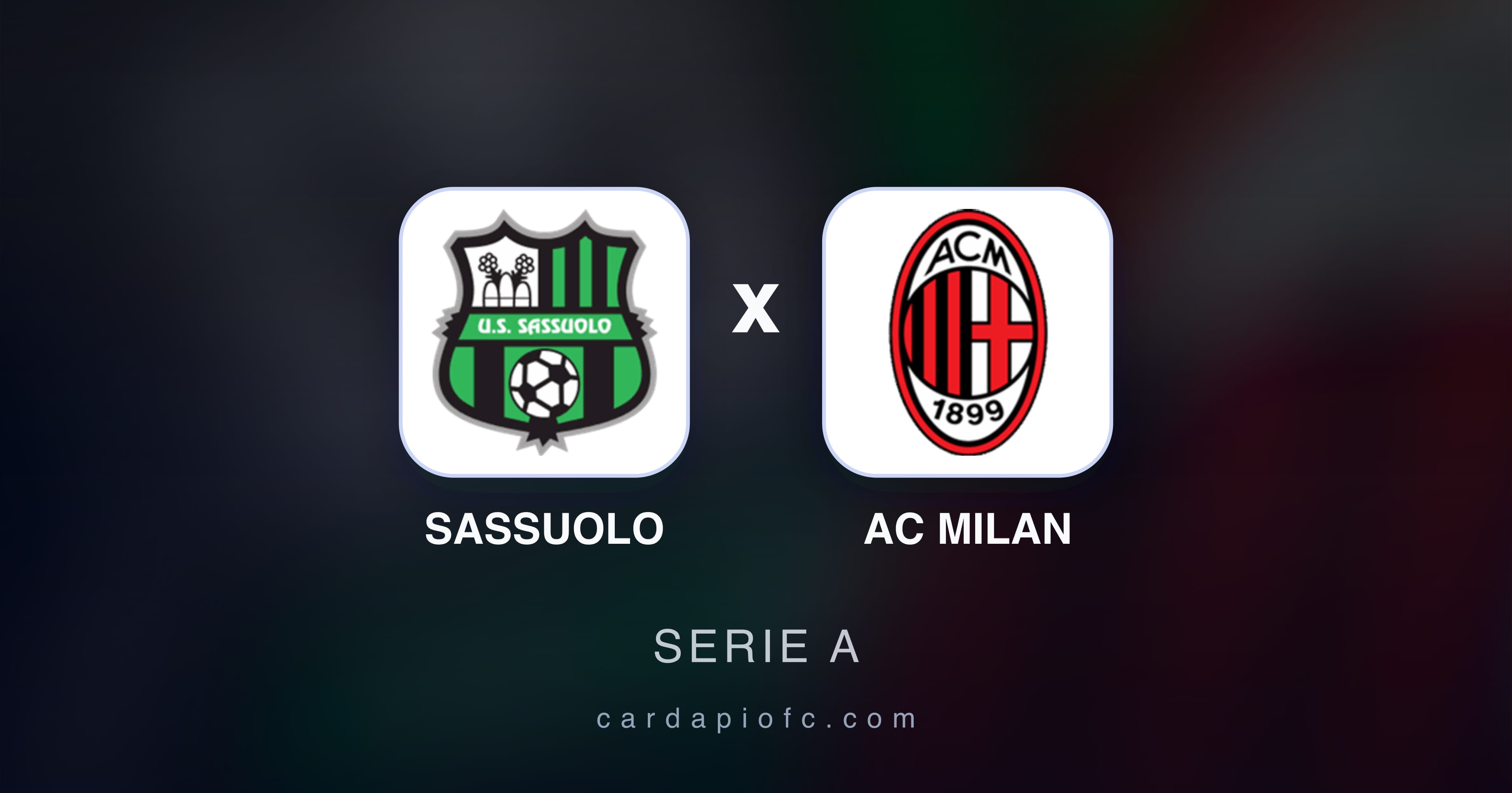 Preview image for Sassuolo vs AC Milan (Serie A)