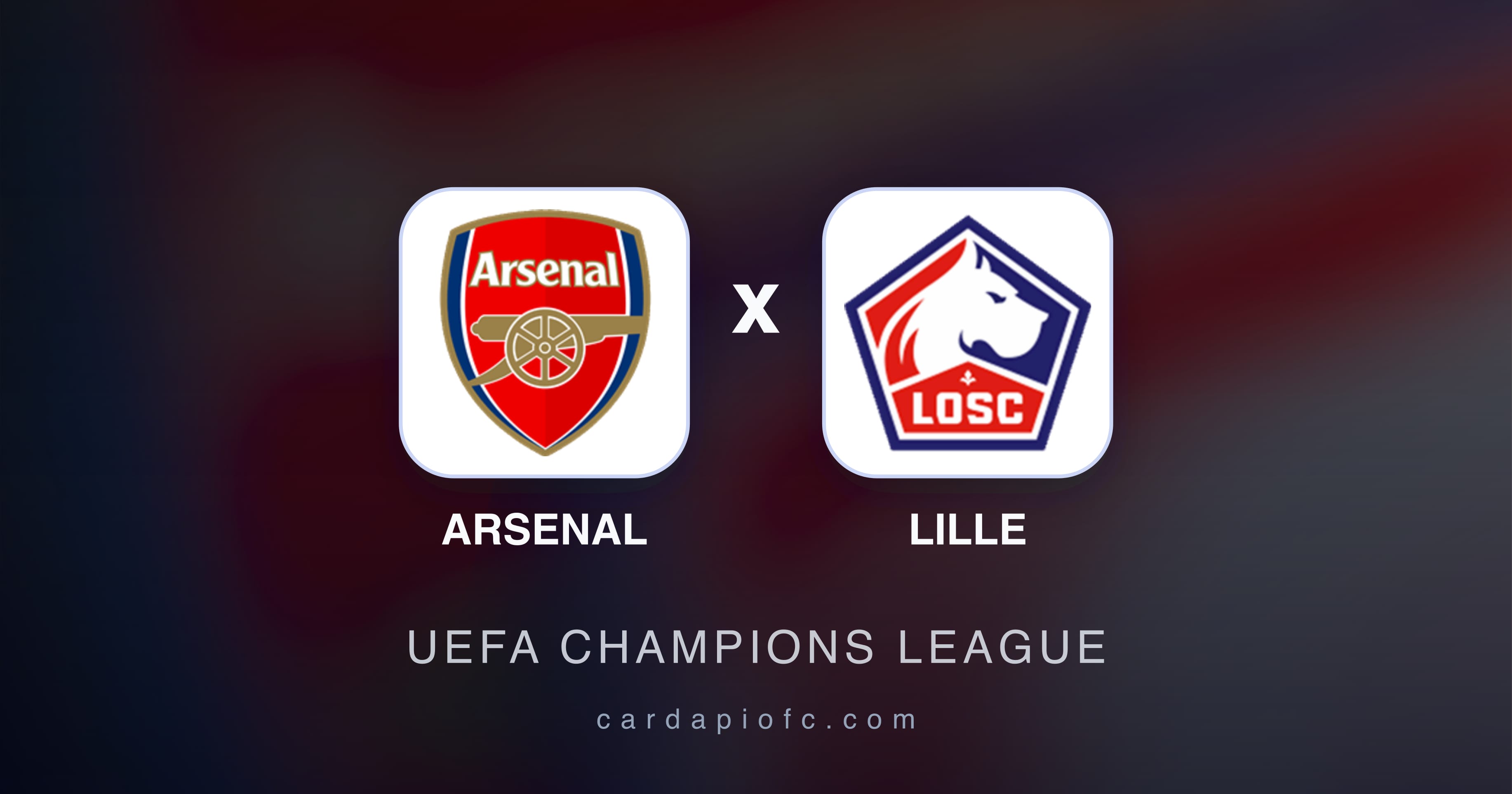 Preview image for Arsenal vs Lille (UEFA Champions League)