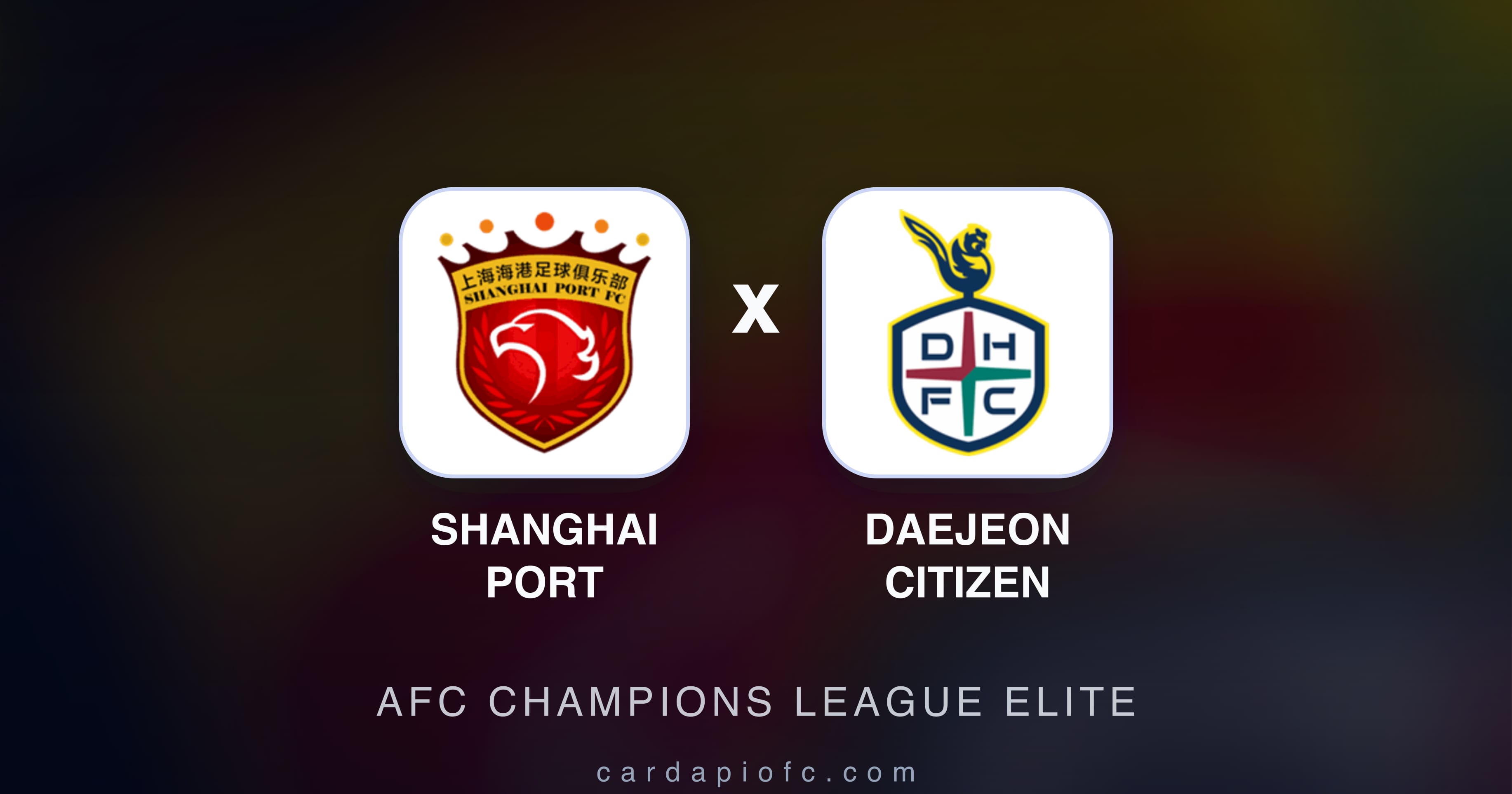 Preview image for Shanghai Port vs Daejeon Citizen (AFC Champions League Elite)