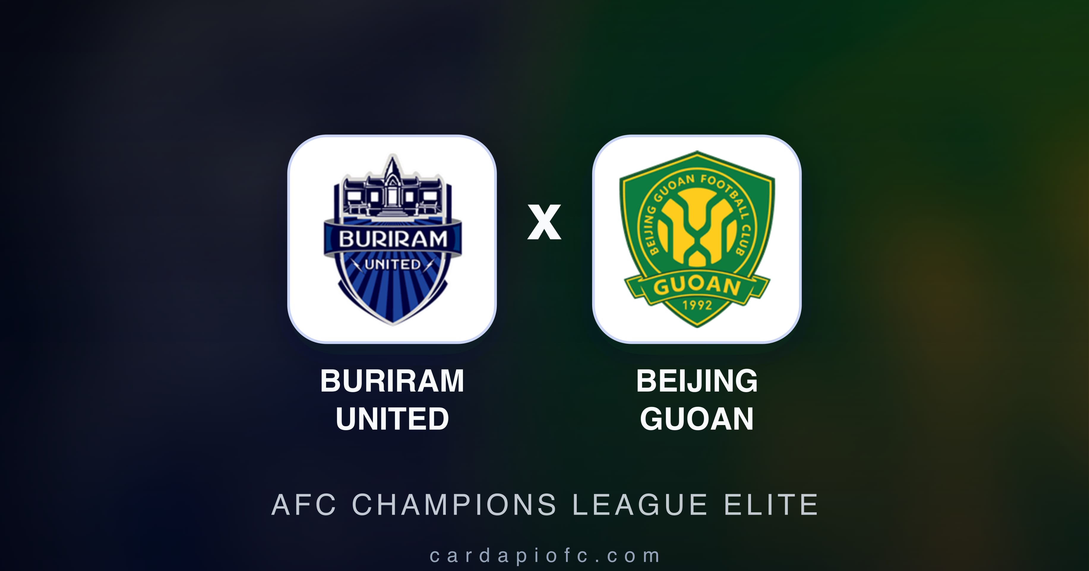 Preview image for Buriram United vs Beijing Guoan (AFC Champions League Elite)