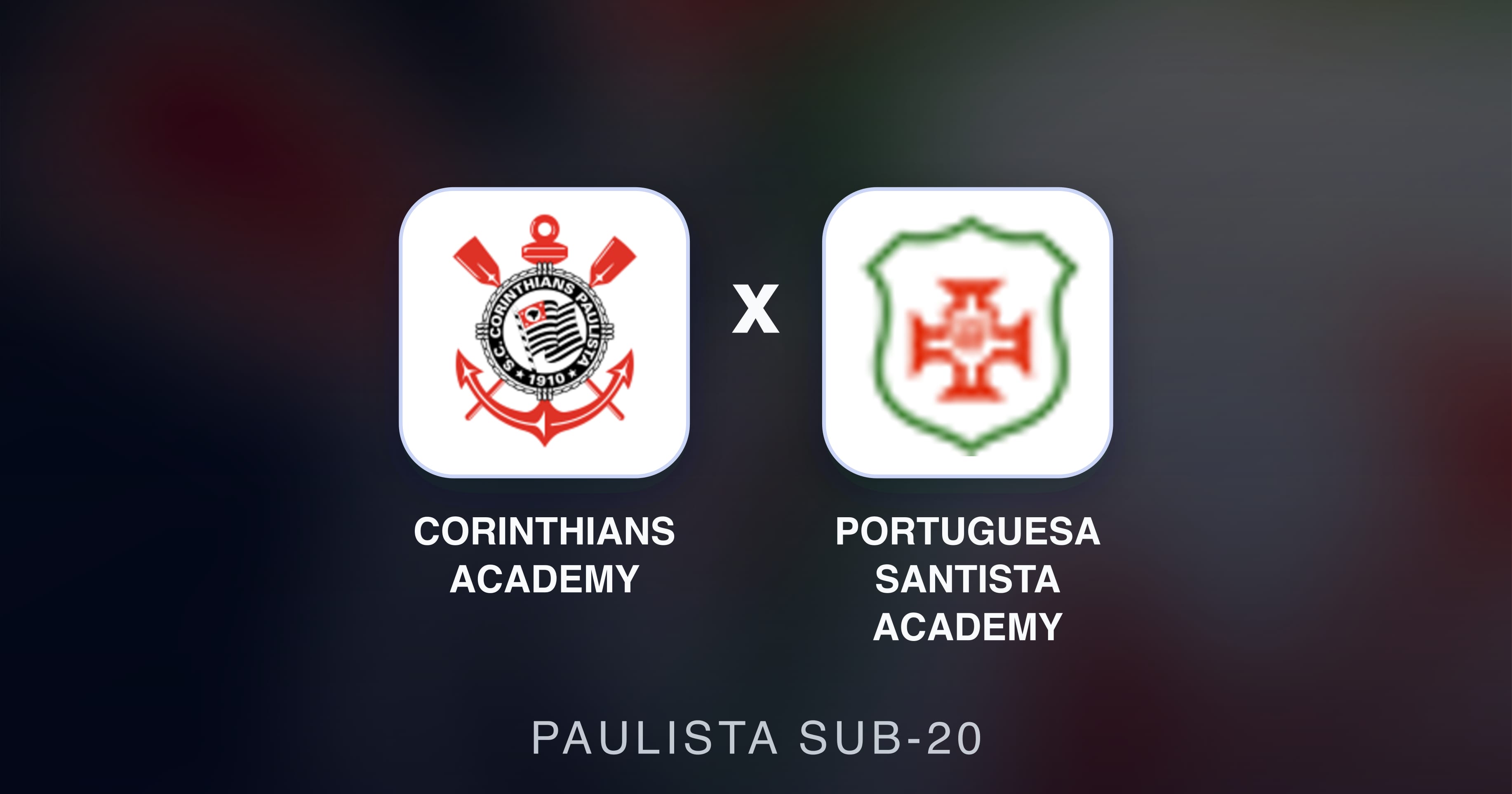 Preview image for Corinthians Academy vs Portuguesa Santista Academy (Paulista Sub-20)
