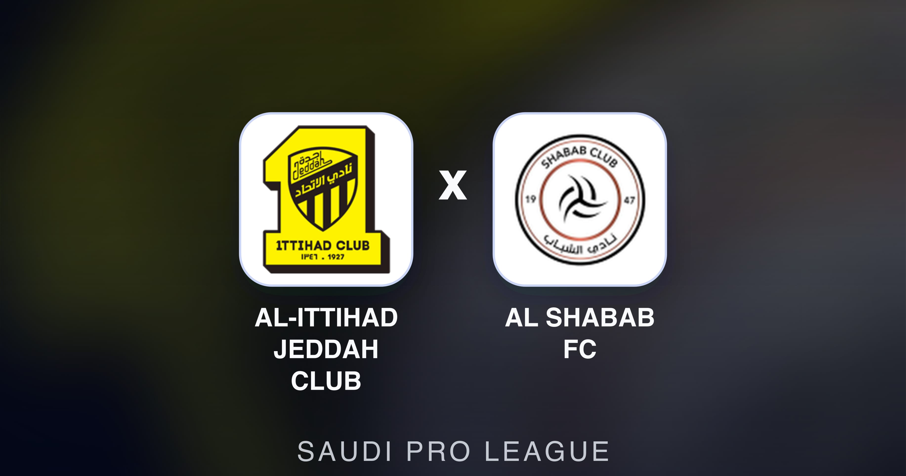 Preview image for Al-Ittihad Jeddah Club vs Al Shabab FC (Saudi Pro League)