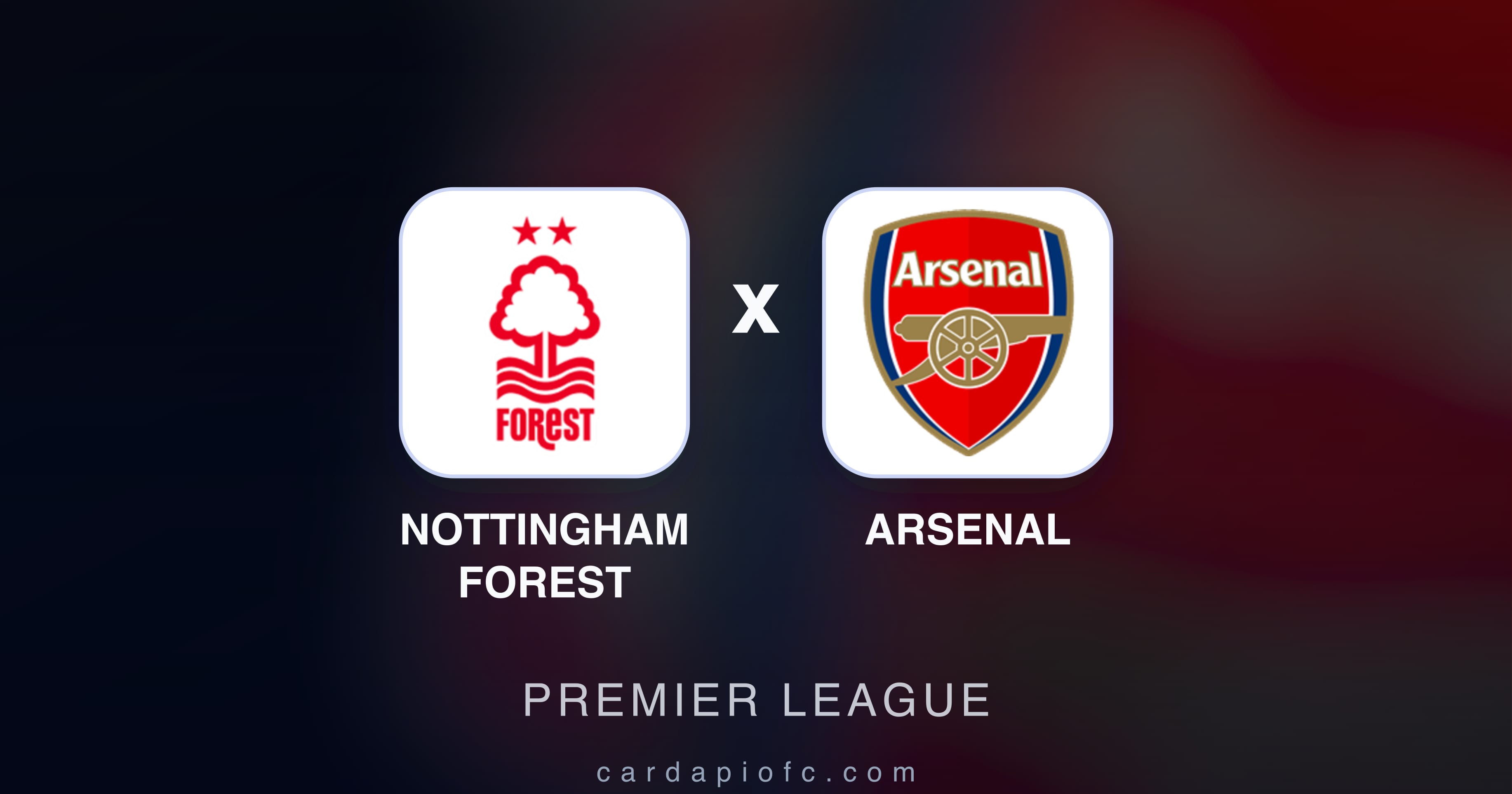 Preview image for Nottingham Forest vs Arsenal (Premier League)