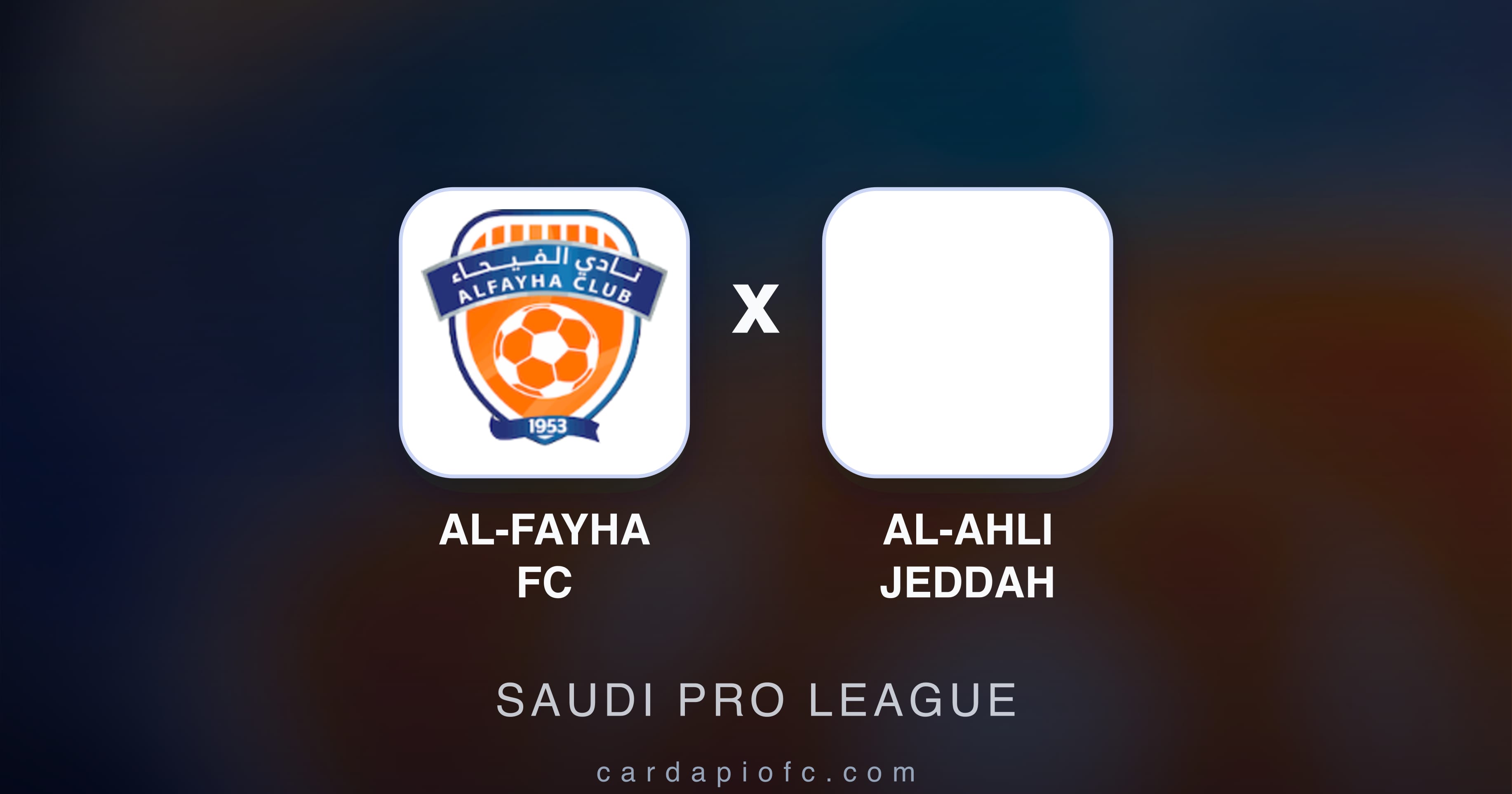 Preview image for Al-Fayha FC vs Al-Ahli Jeddah (Saudi Pro League)