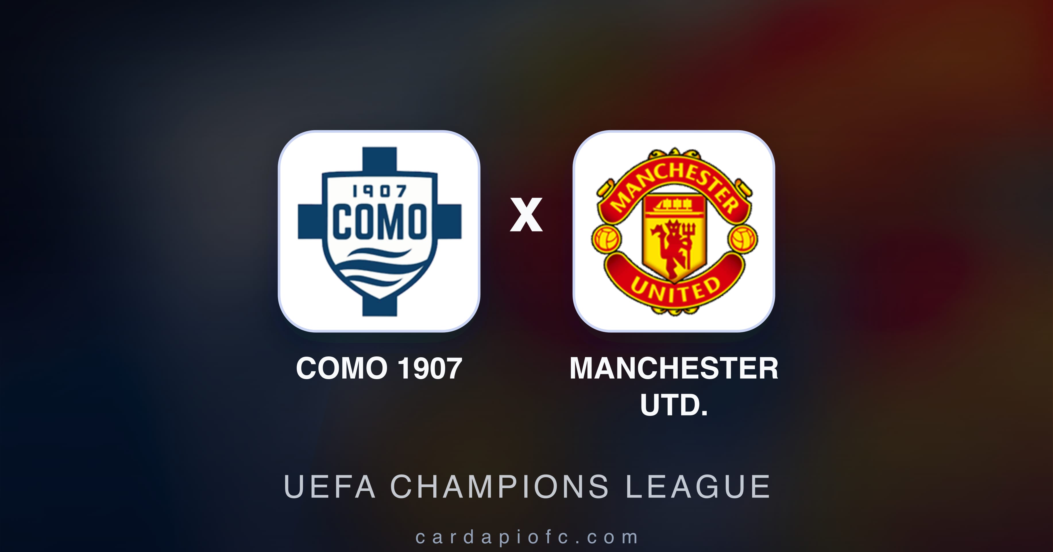 Preview image for Como 1907 vs Manchester Utd. (UEFA Champions League)