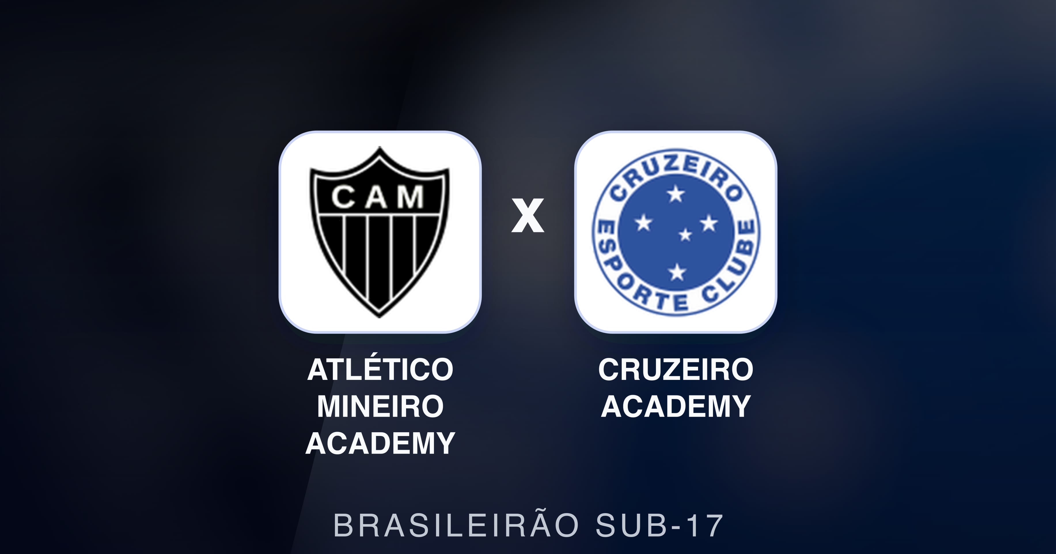 Preview image for Atlético Mineiro Academy vs Cruzeiro Academy (Brasileirão Sub-17)