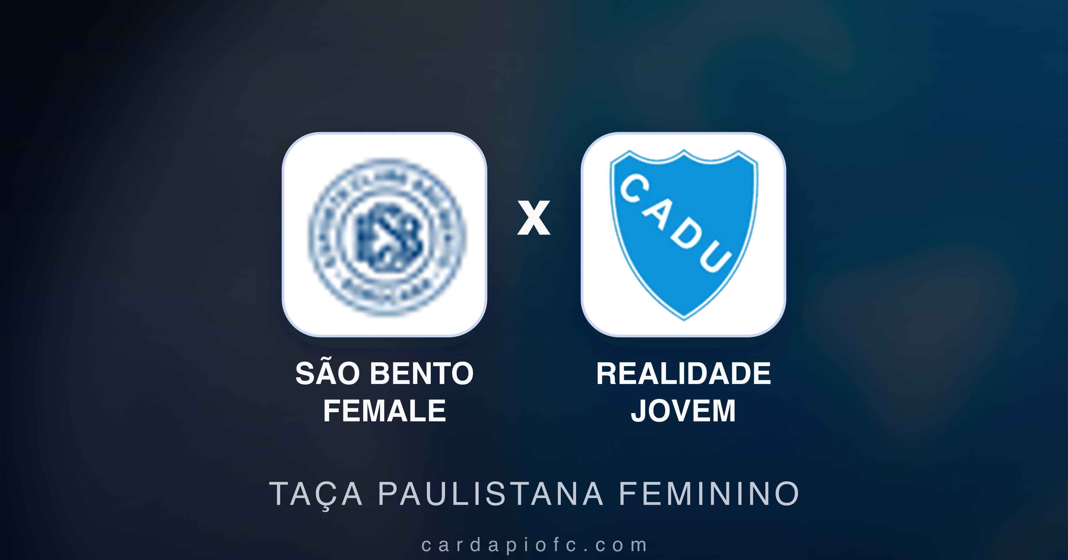 Preview image for São Bento Female vs Realidade Jovem (Taça Paulistana Feminino)