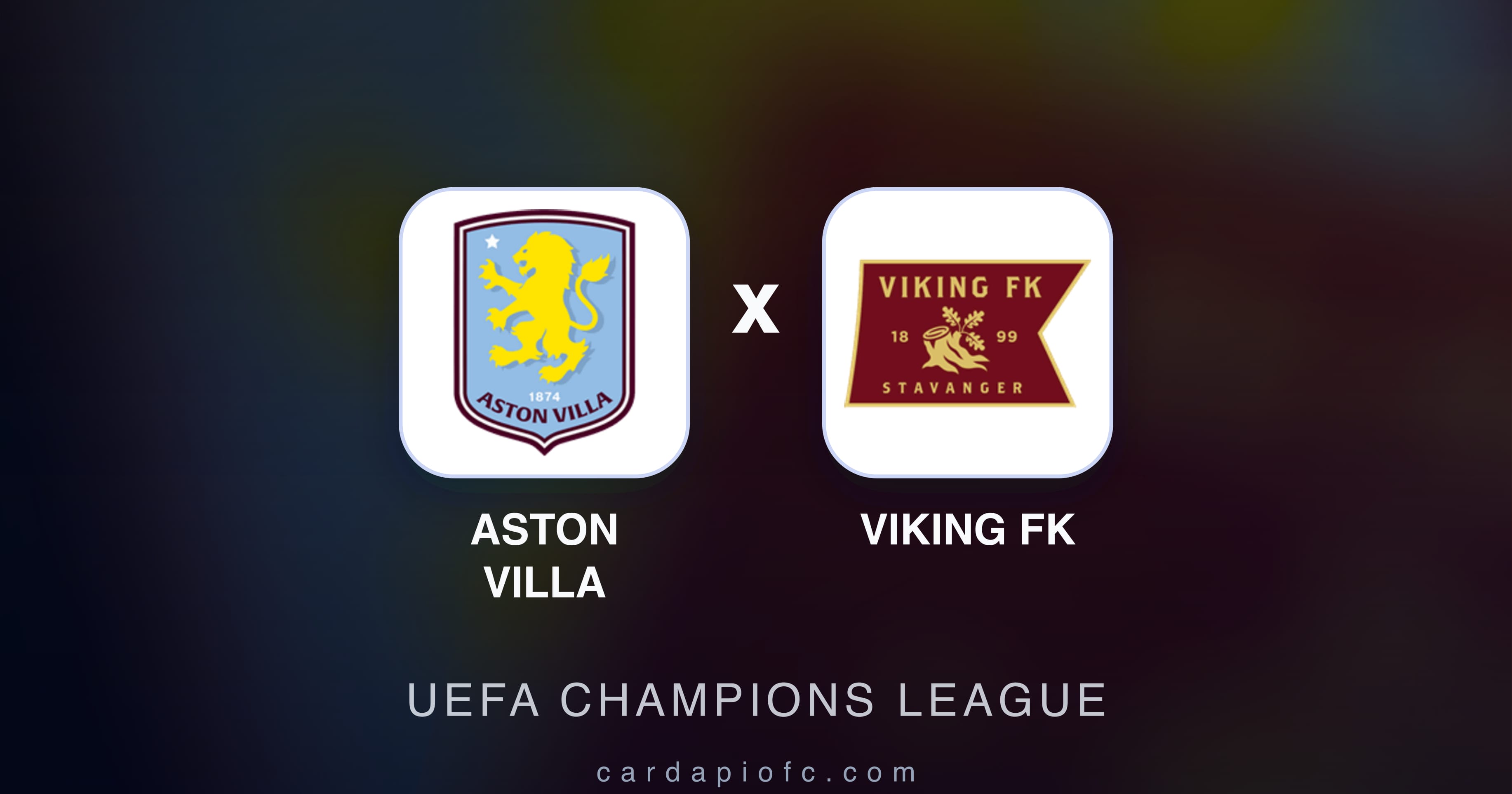 Preview image for Aston Villa vs Viking FK (UEFA Champions League)