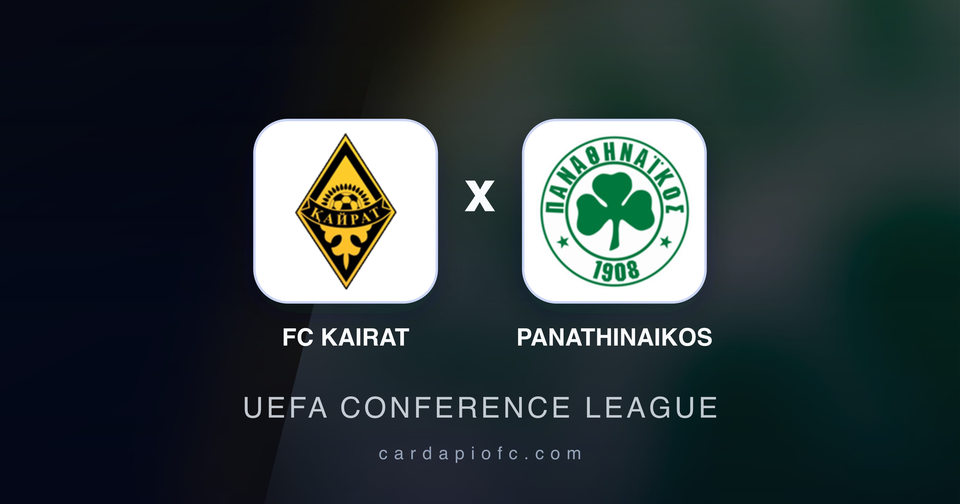 Preview image for FC Kairat vs Panathinaikos (UEFA Conference League)