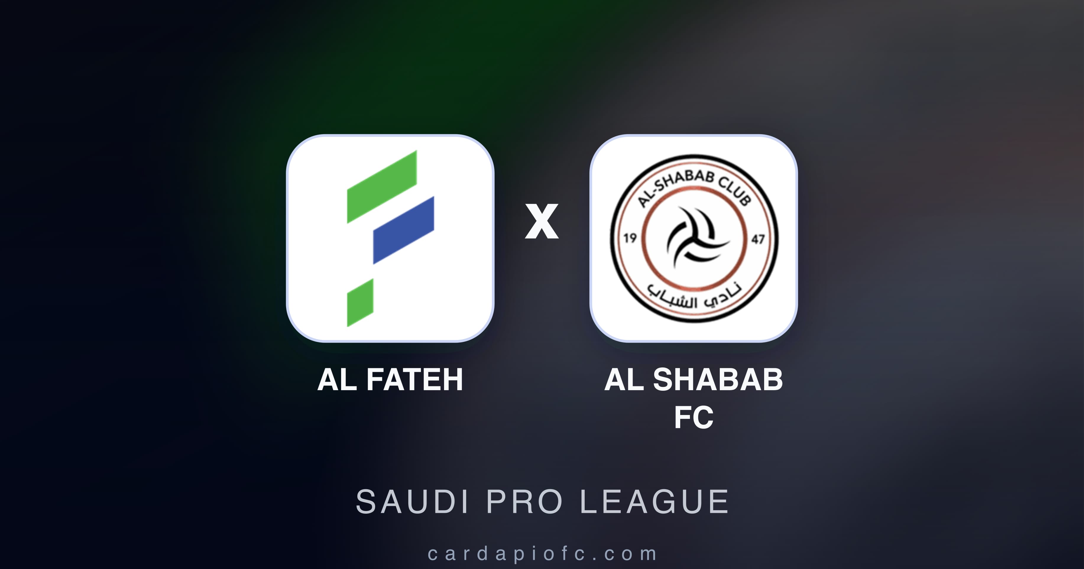 صورة تمهيدية لمباراة Al Fateh ضد Al Shabab FC (Saudi Pro League)