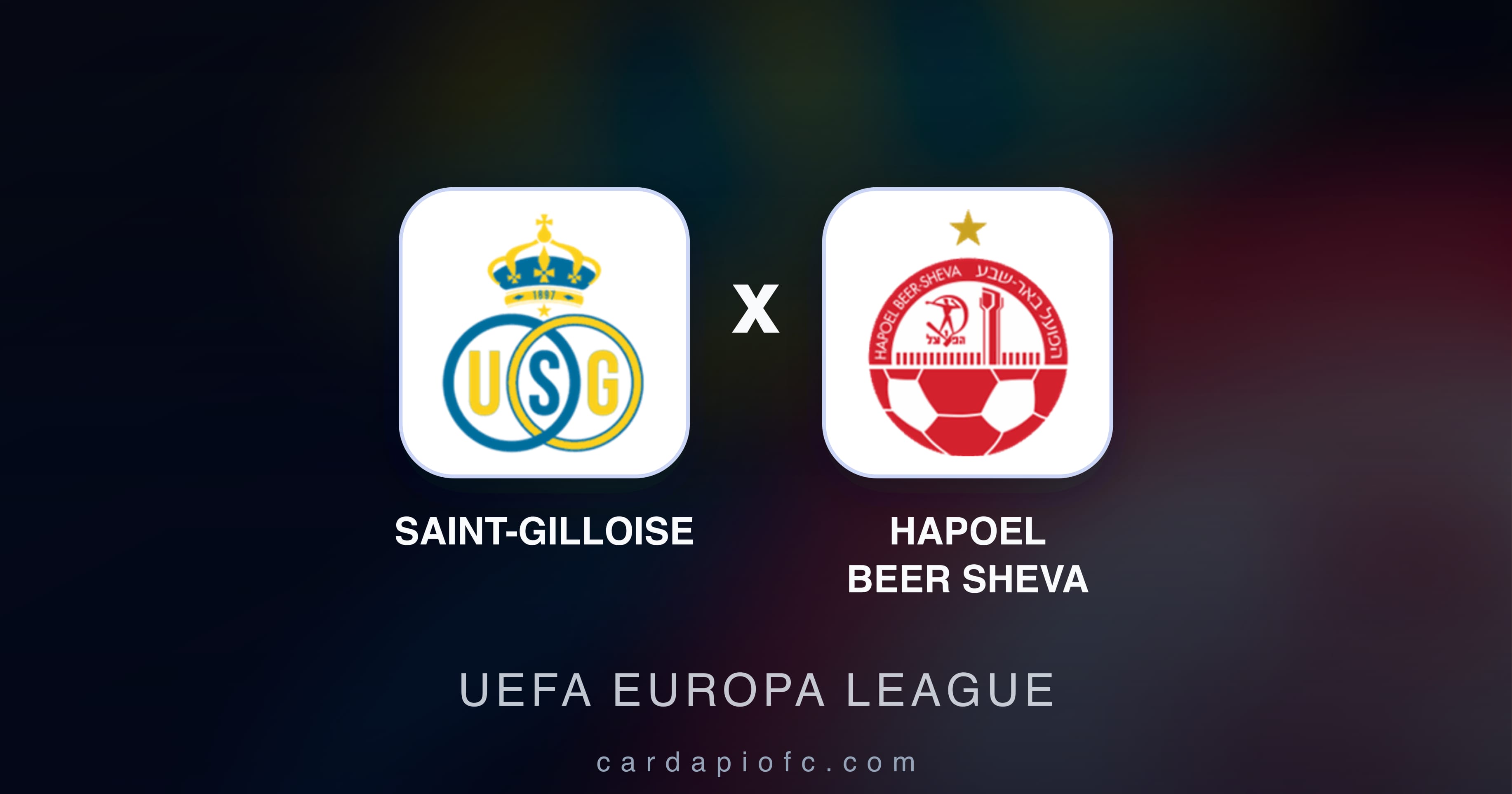 Preview image for Saint-Gilloise vs Hapoel Beer Sheva (UEFA Europa League)