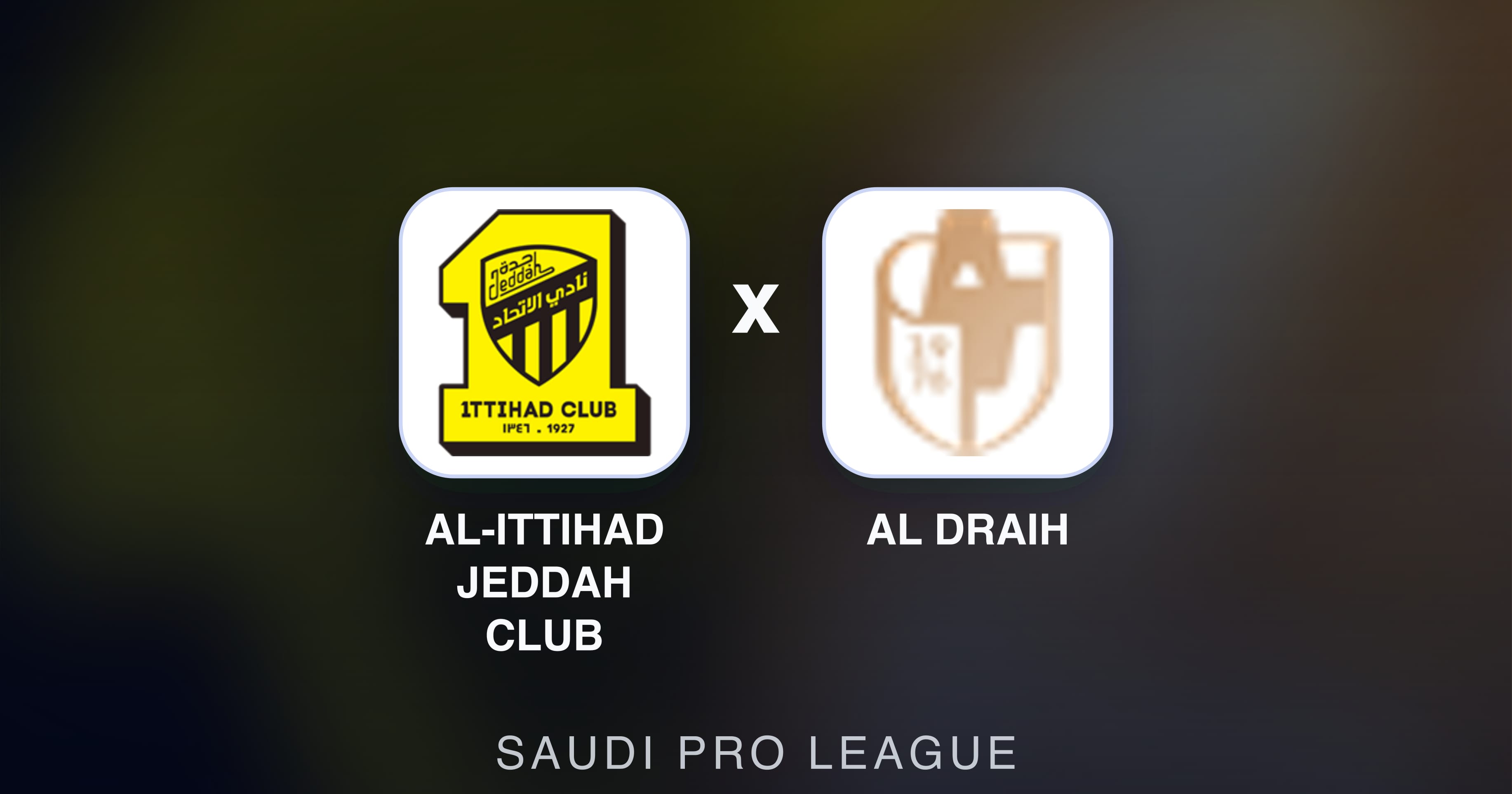 صورة تمهيدية لمباراة Al-Ittihad Jeddah Club ضد Al Draih (Saudi Pro League)