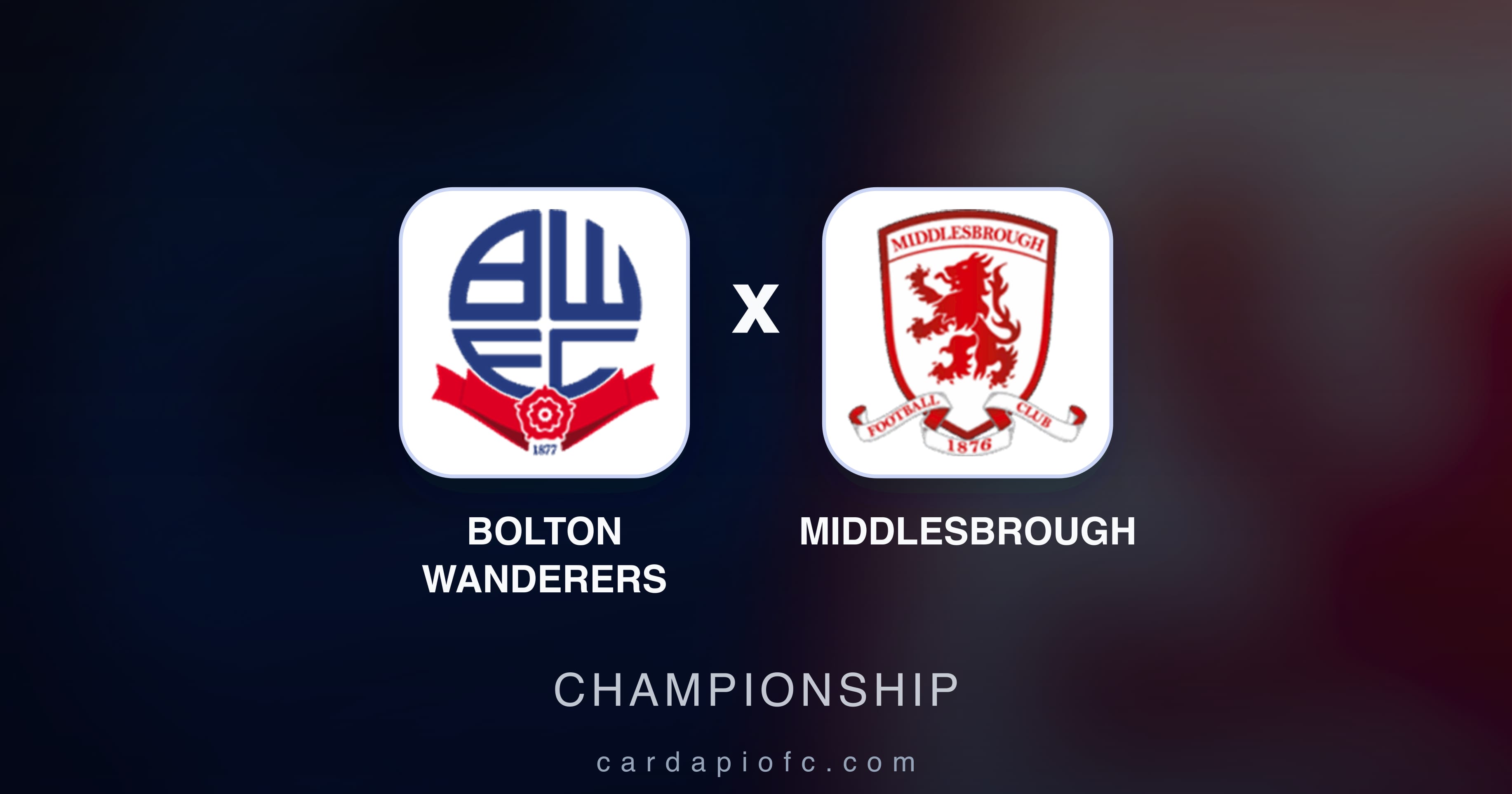 Preview image for Bolton Wanderers vs Middlesbrough (Championship)