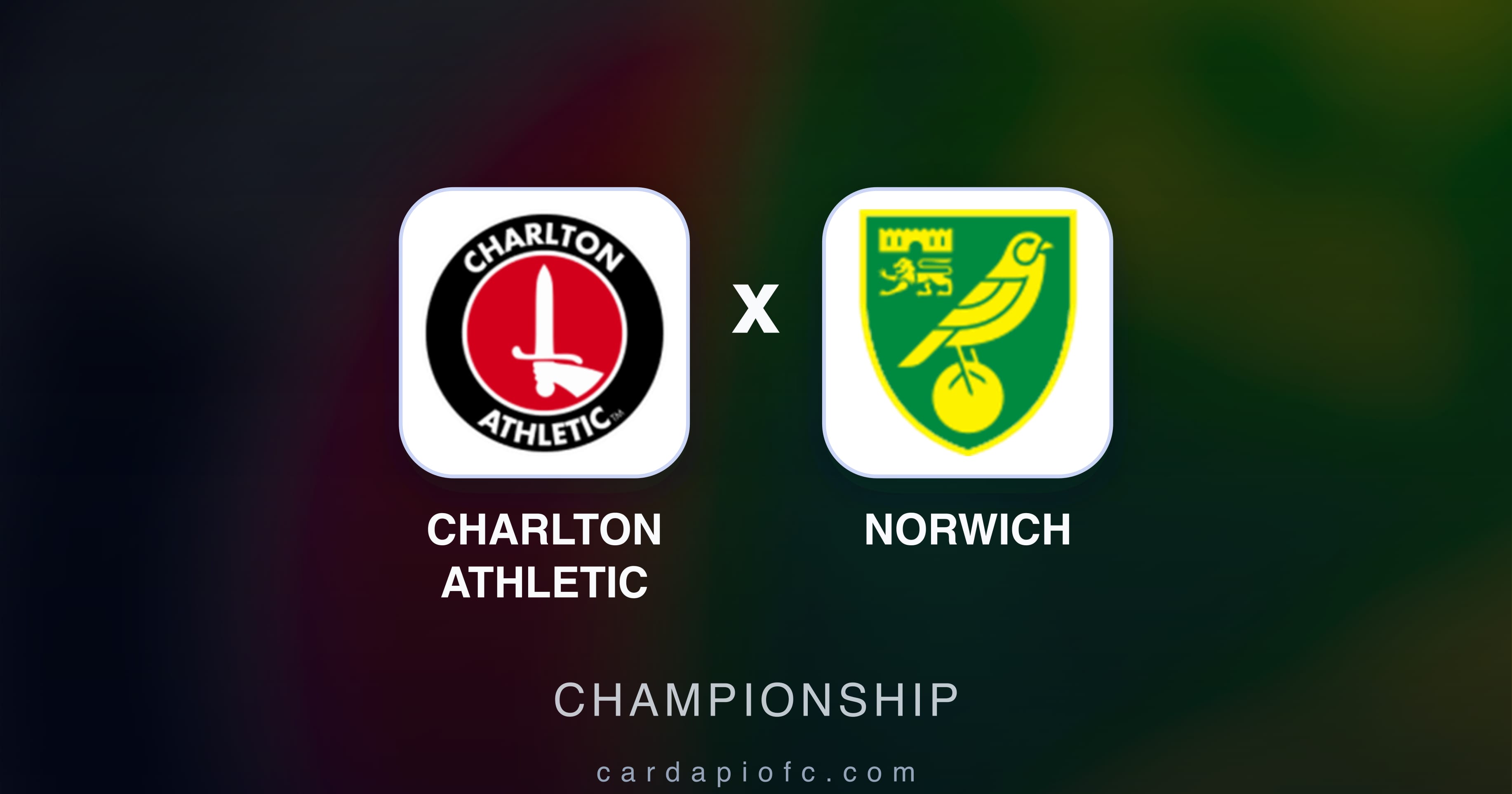 صورة تمهيدية لمباراة Charlton Athletic ضد Norwich (Championship)