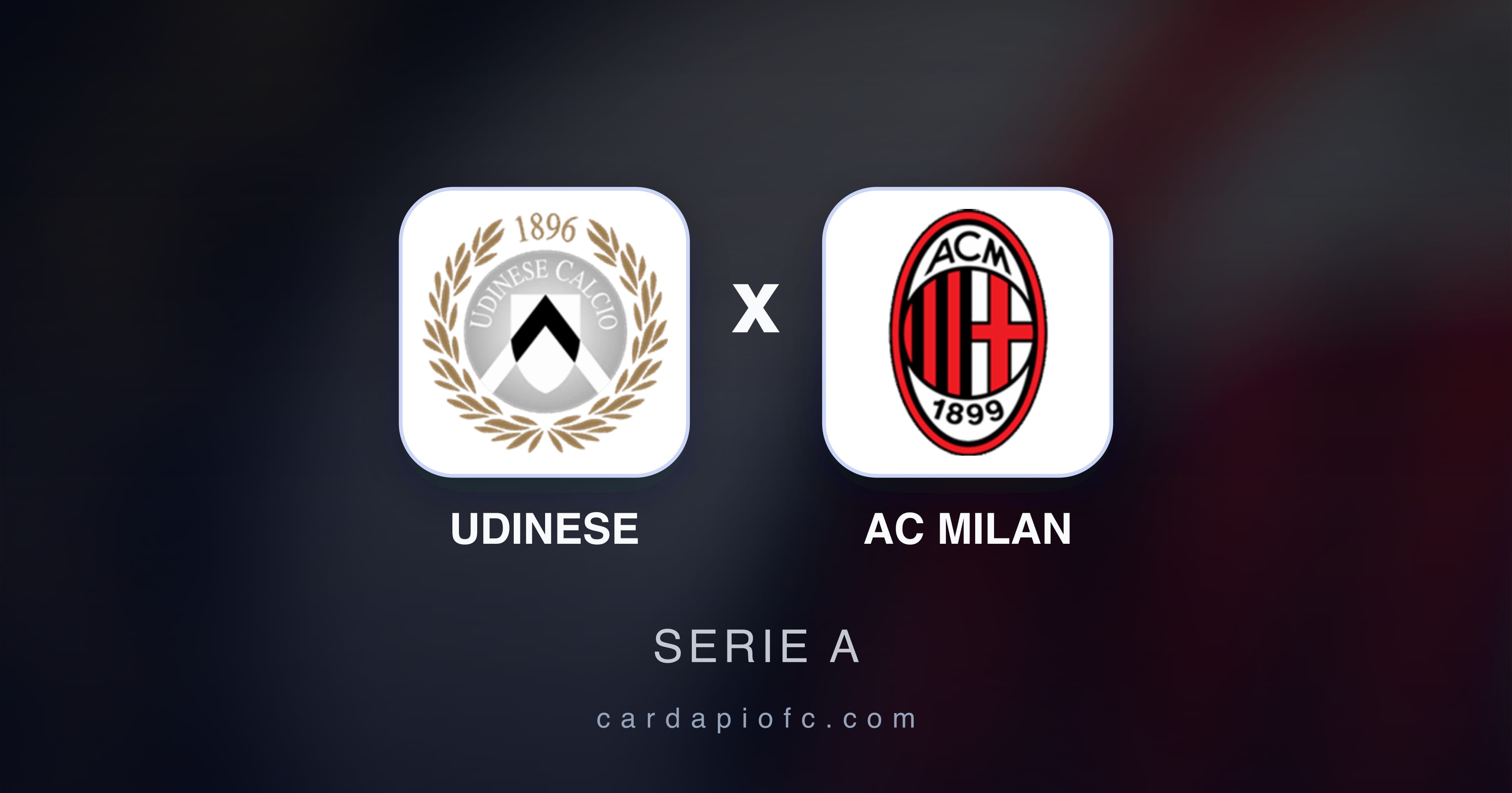 Preview image for Udinese vs AC Milan (Serie A)