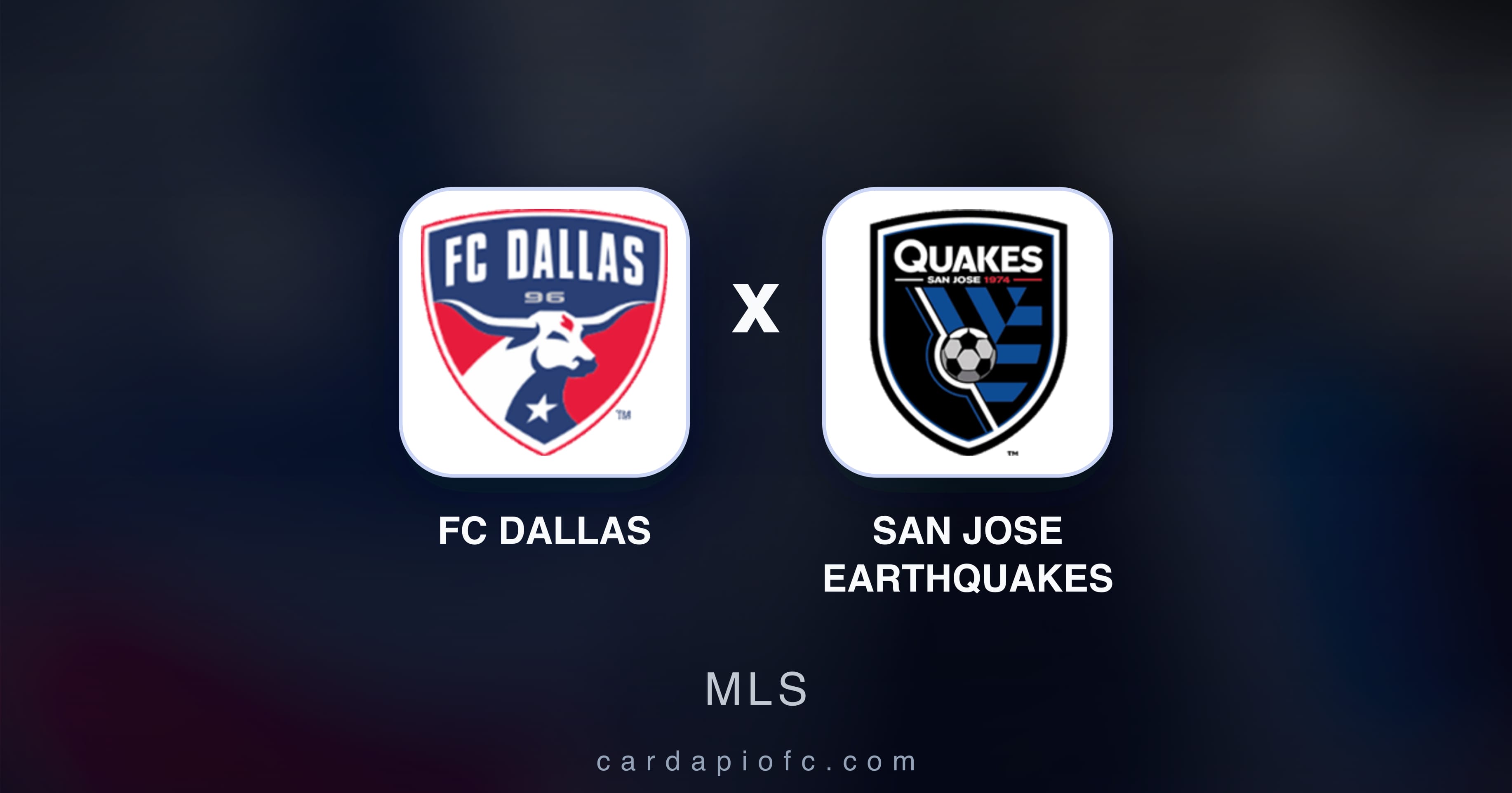 Preview image for FC Dallas vs San Jose Earthquakes (MLS)