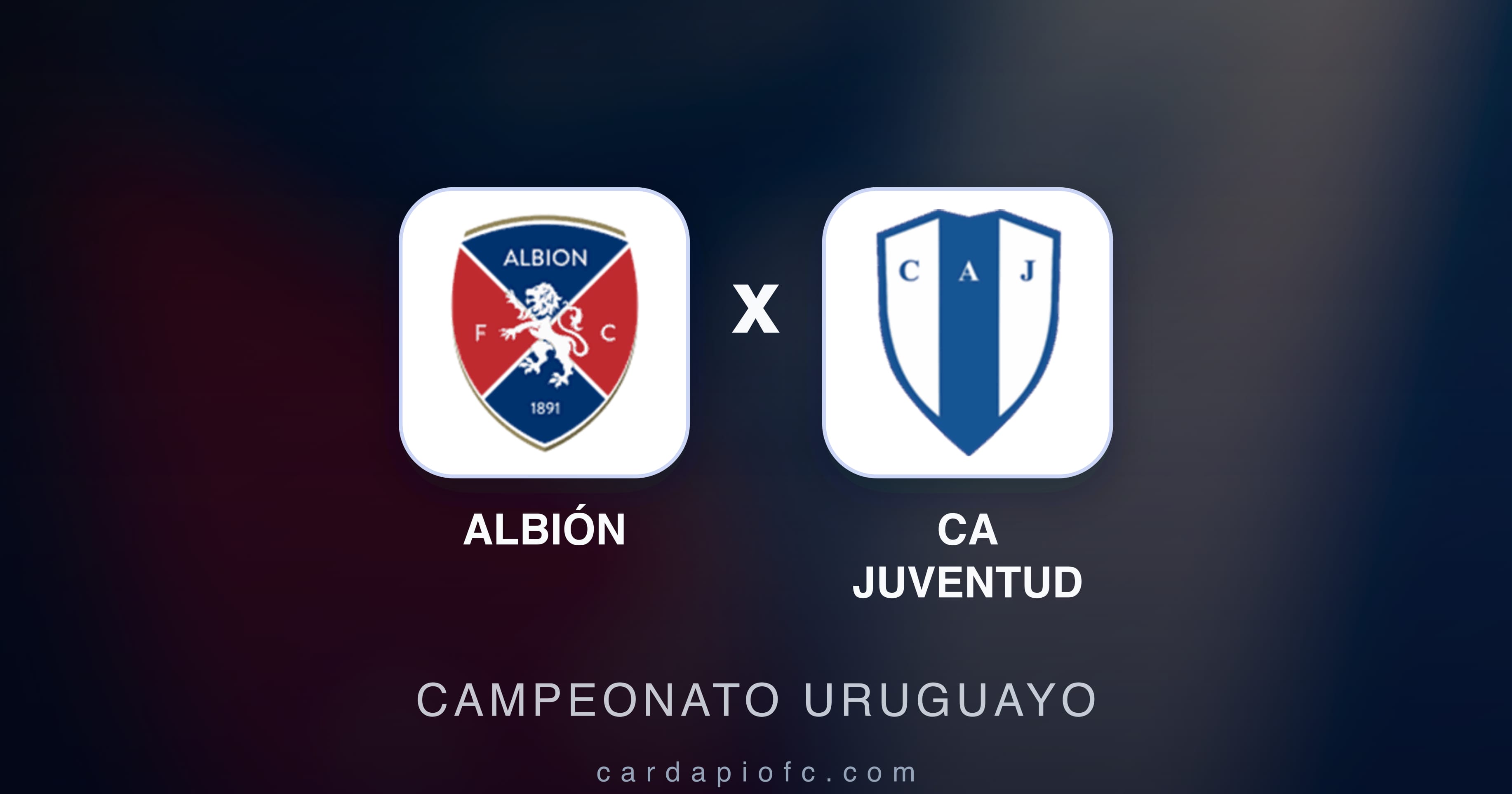 Prévia da transmissão de Albión x CA Juventud (Campeonato Uruguayo)
