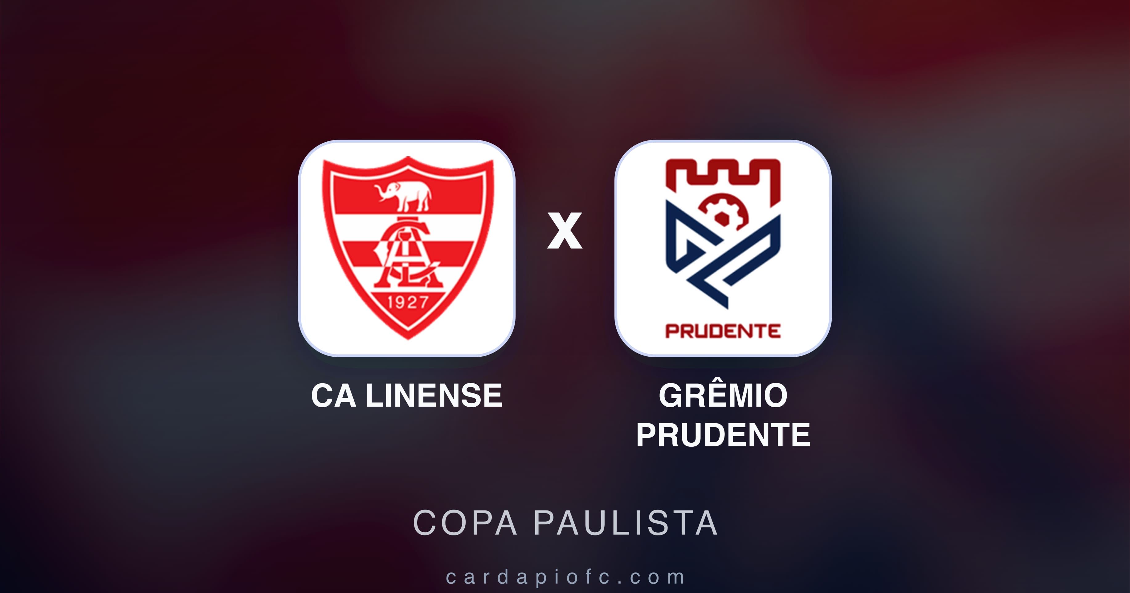 Prévia da transmissão de CA Linense x Grêmio Prudente (Copa Paulista)