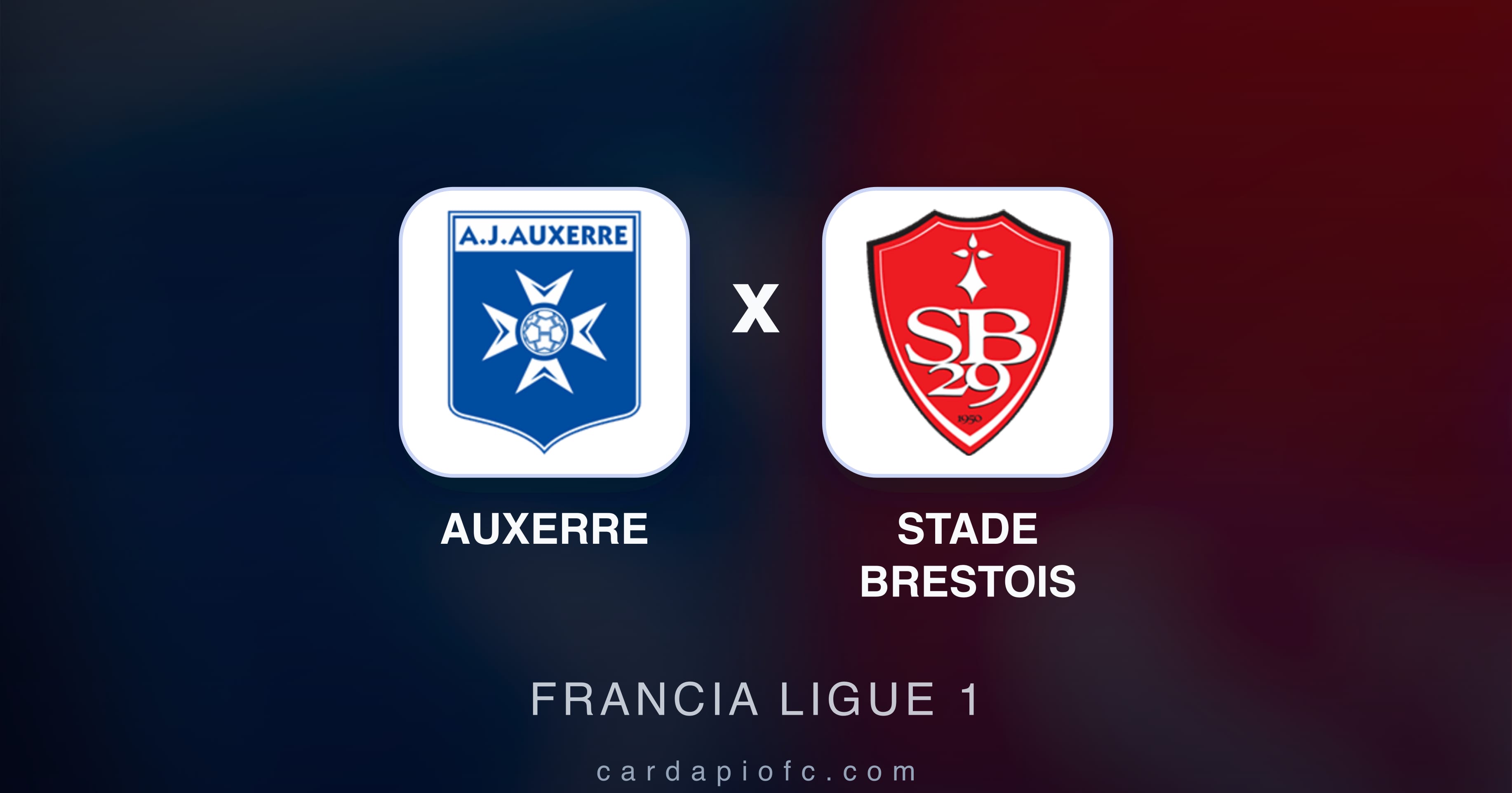 Preview image for Auxerre vs Stade Brestois (Francia Ligue 1)