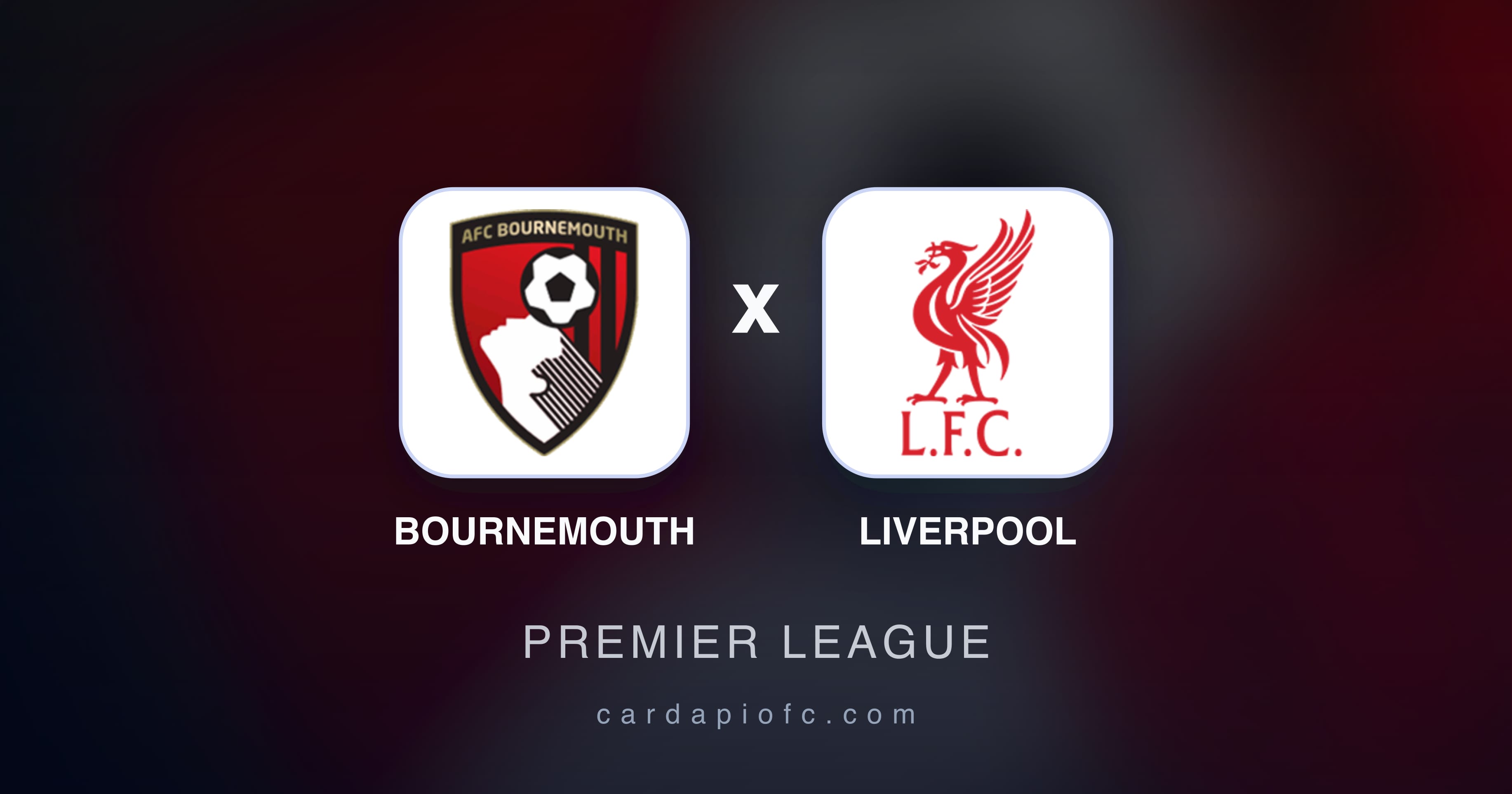 Prévia da transmissão de Bournemouth x Liverpool (Premier League)