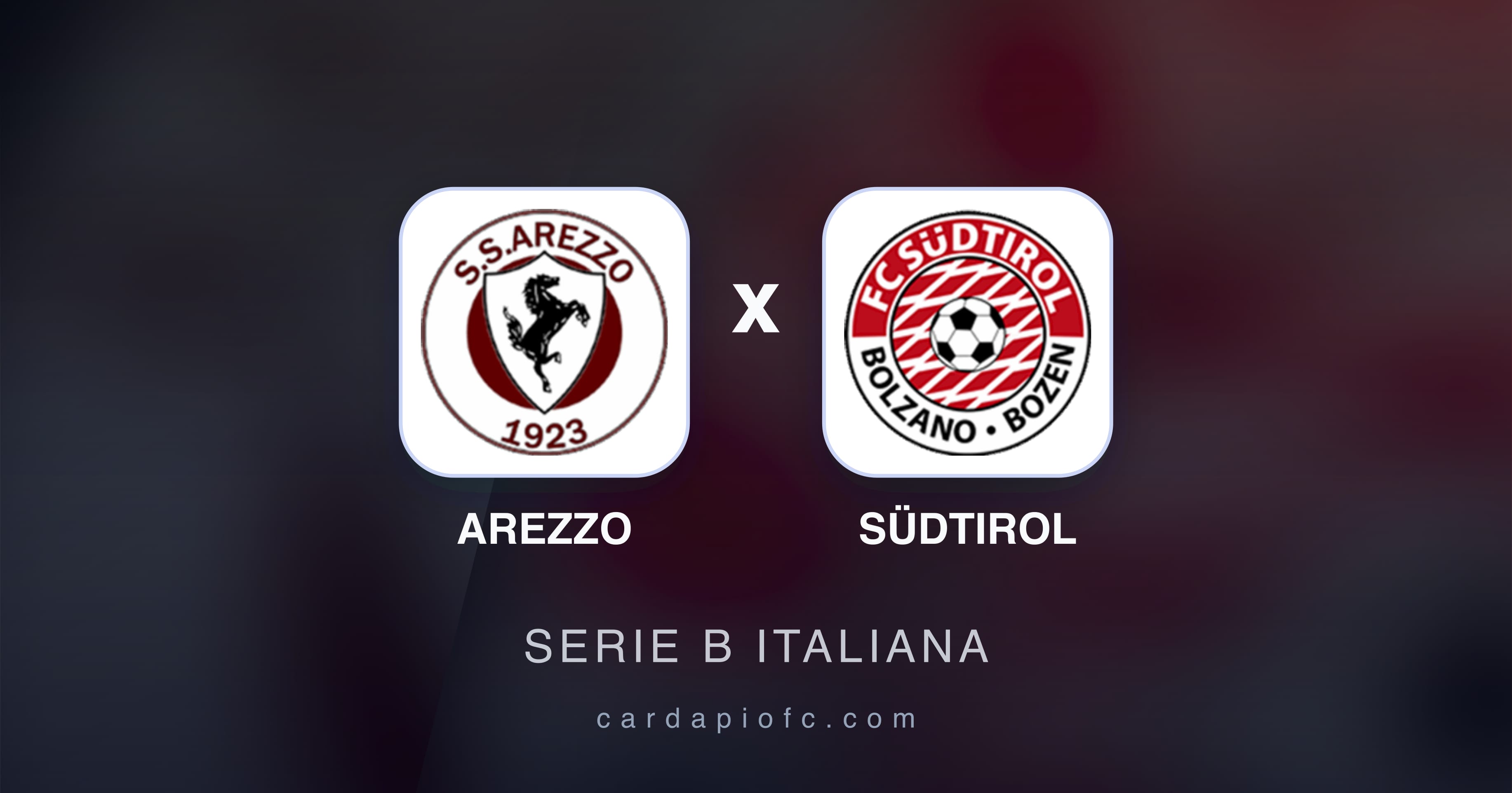 Prévia da transmissão de Arezzo x Südtirol (Serie B Italiana)