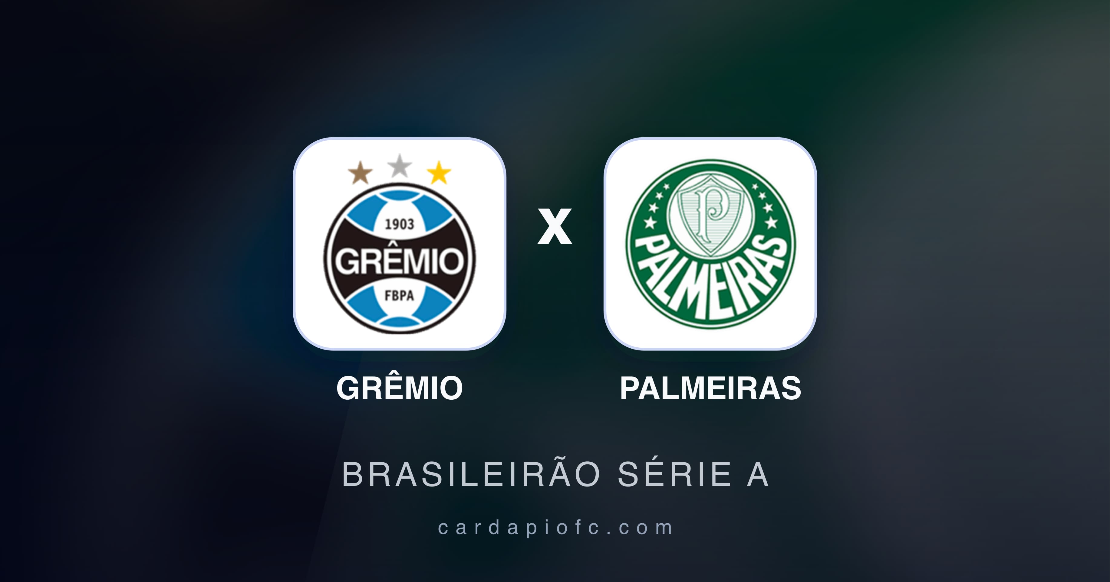 Prévia da transmissão de Grêmio x Palmeiras (Brasileirão Série A)