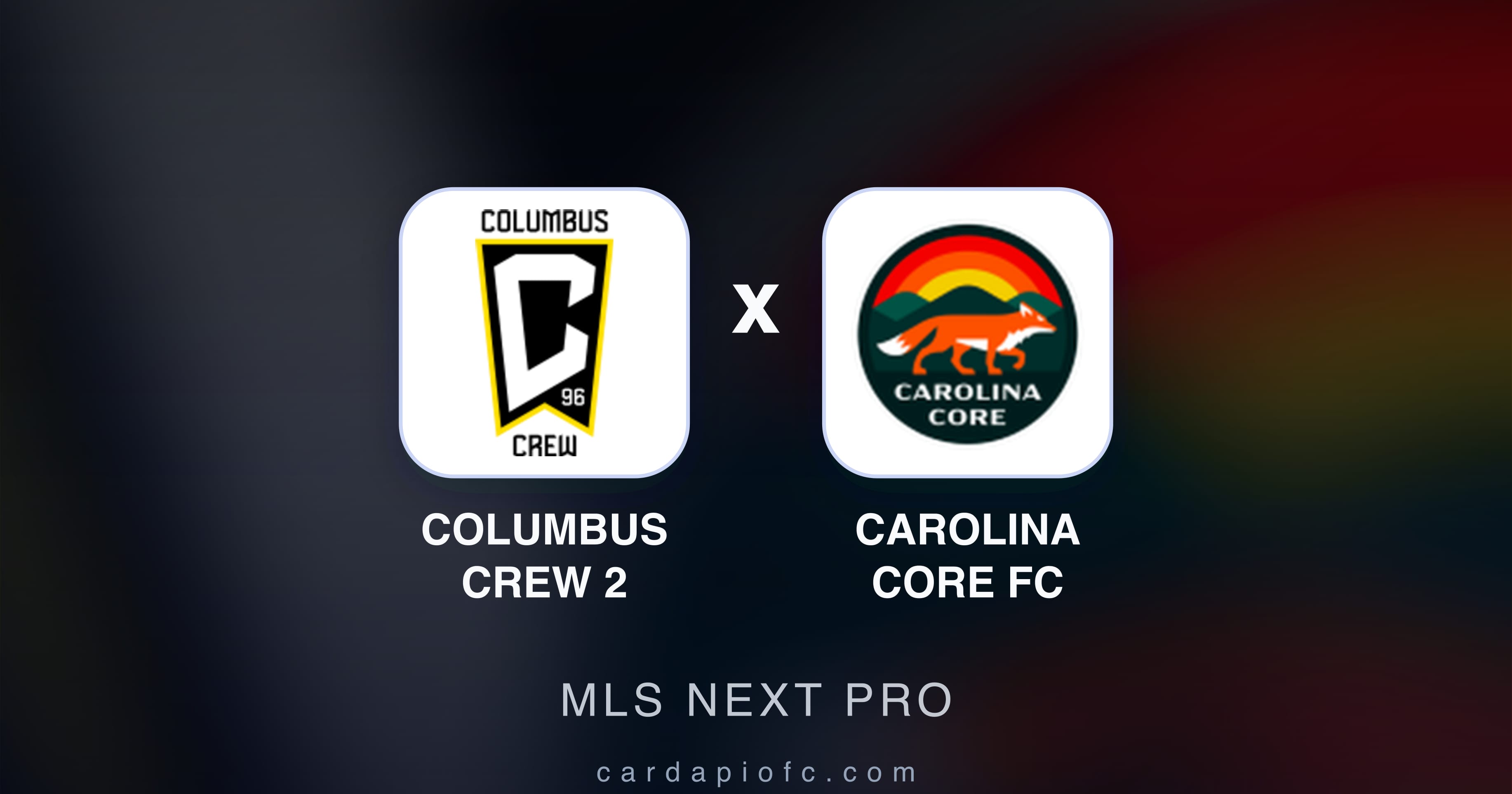 Prévia da transmissão de Columbus Crew 2 x Carolina Core FC (MLS Next Pro)