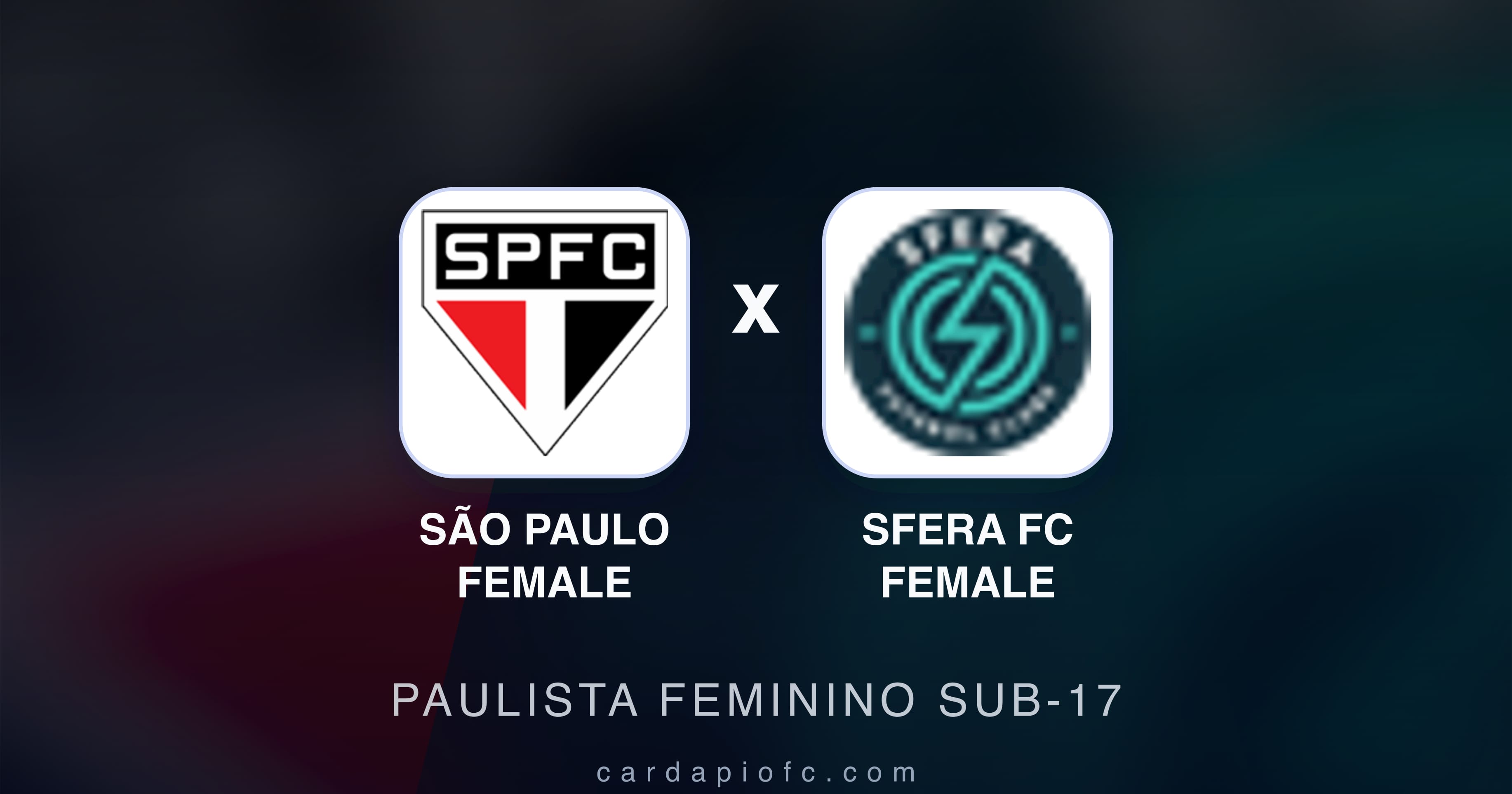 Prévia da transmissão de São Paulo Female x Sfera FC Female (Paulista Feminino Sub-17)