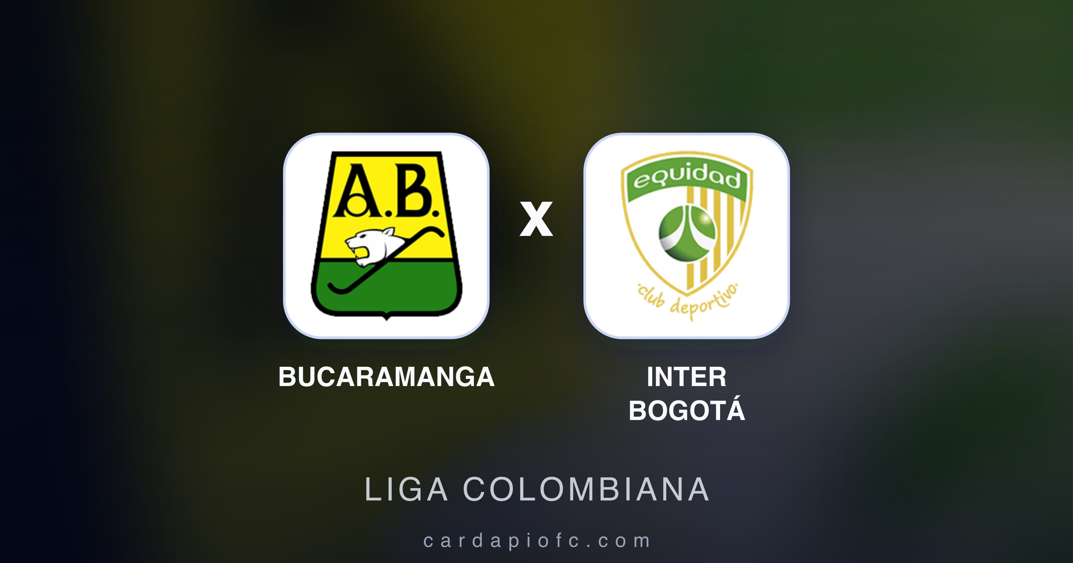 Prévia da transmissão de Bucaramanga x Inter Bogotá (Liga Colombiana)