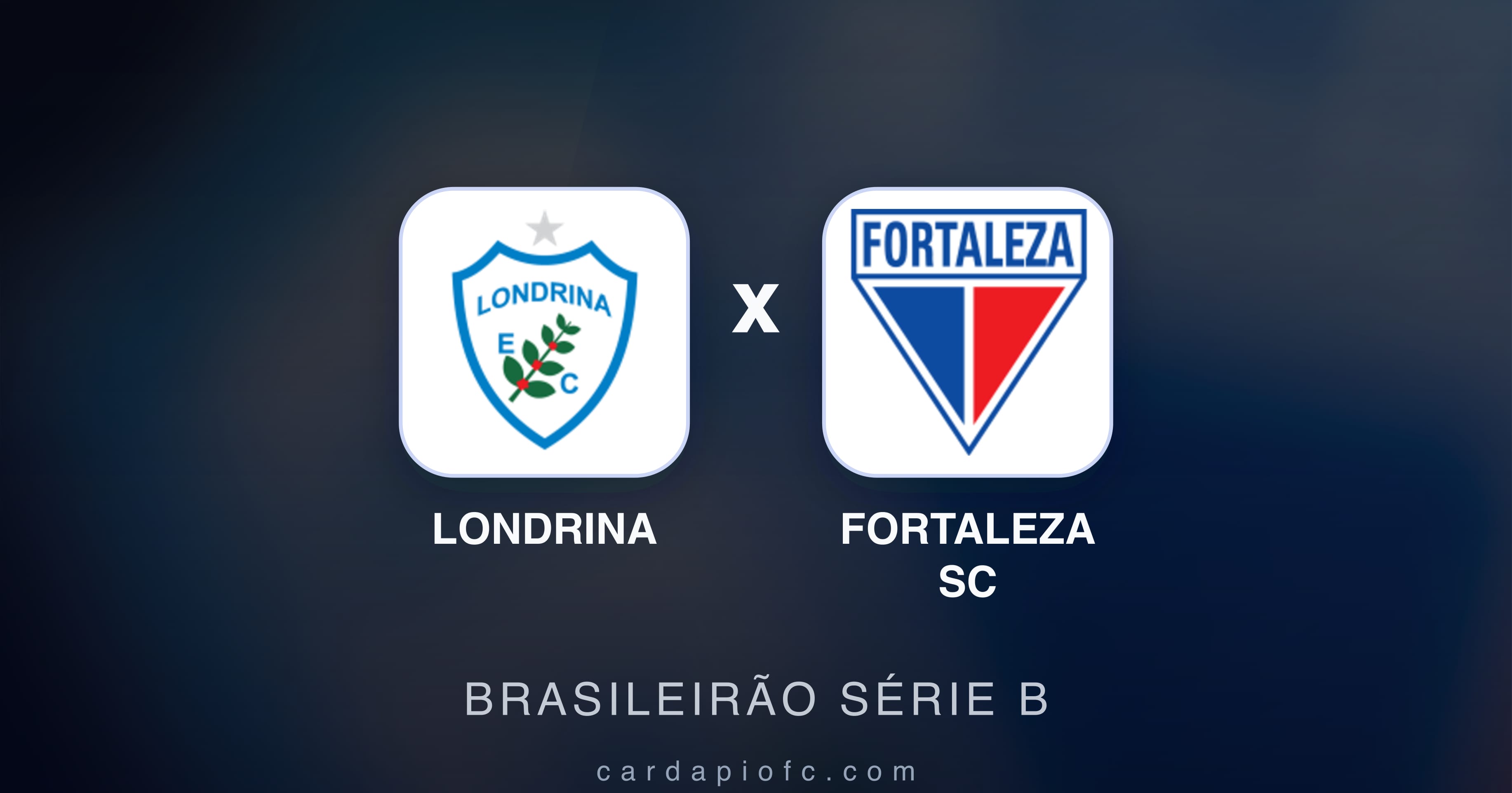 Prévia da transmissão de Londrina x Fortaleza SC (Brasileirão Série B)